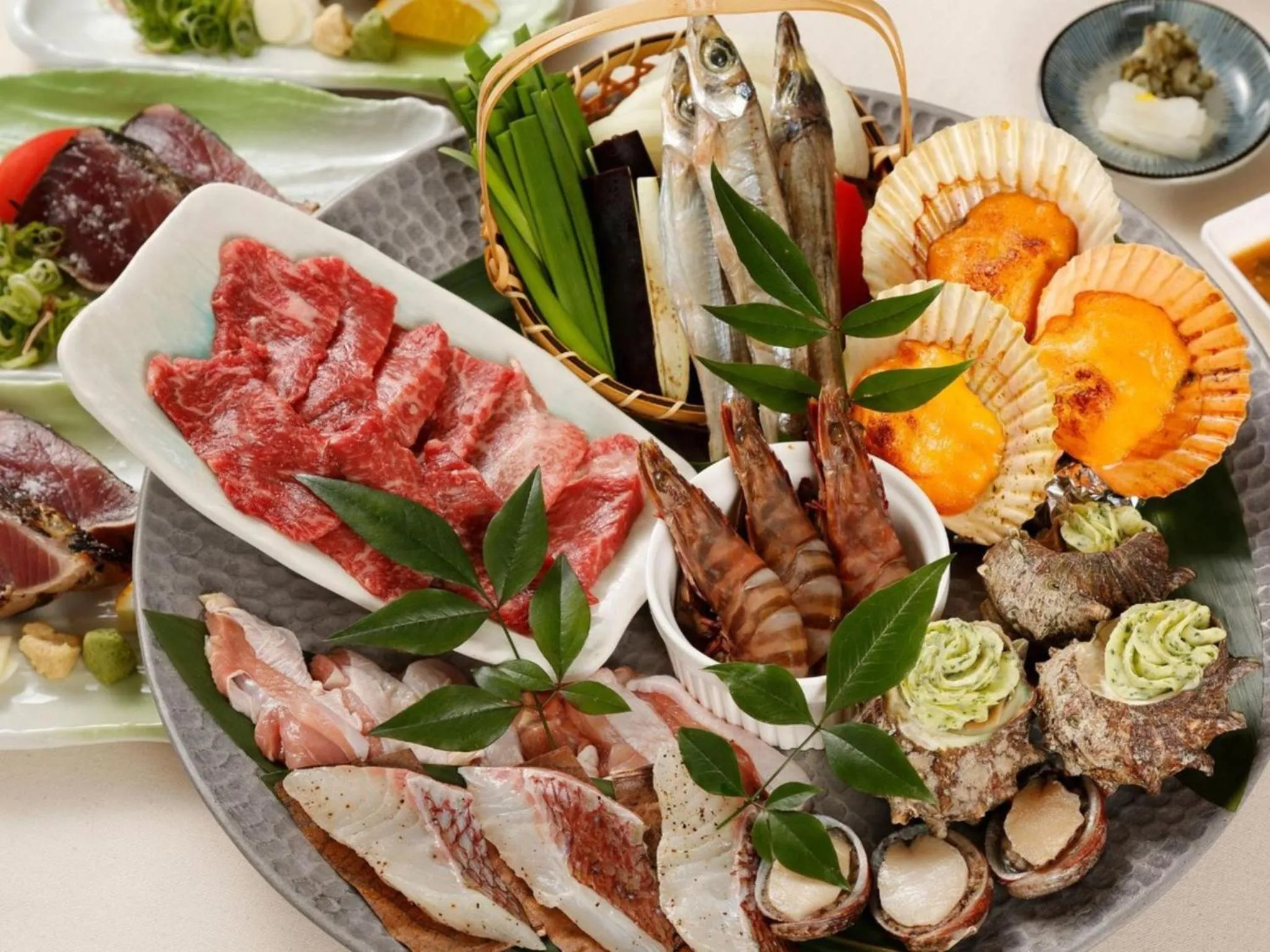 Dinner in Resort Hotel Umibe no Kajuen