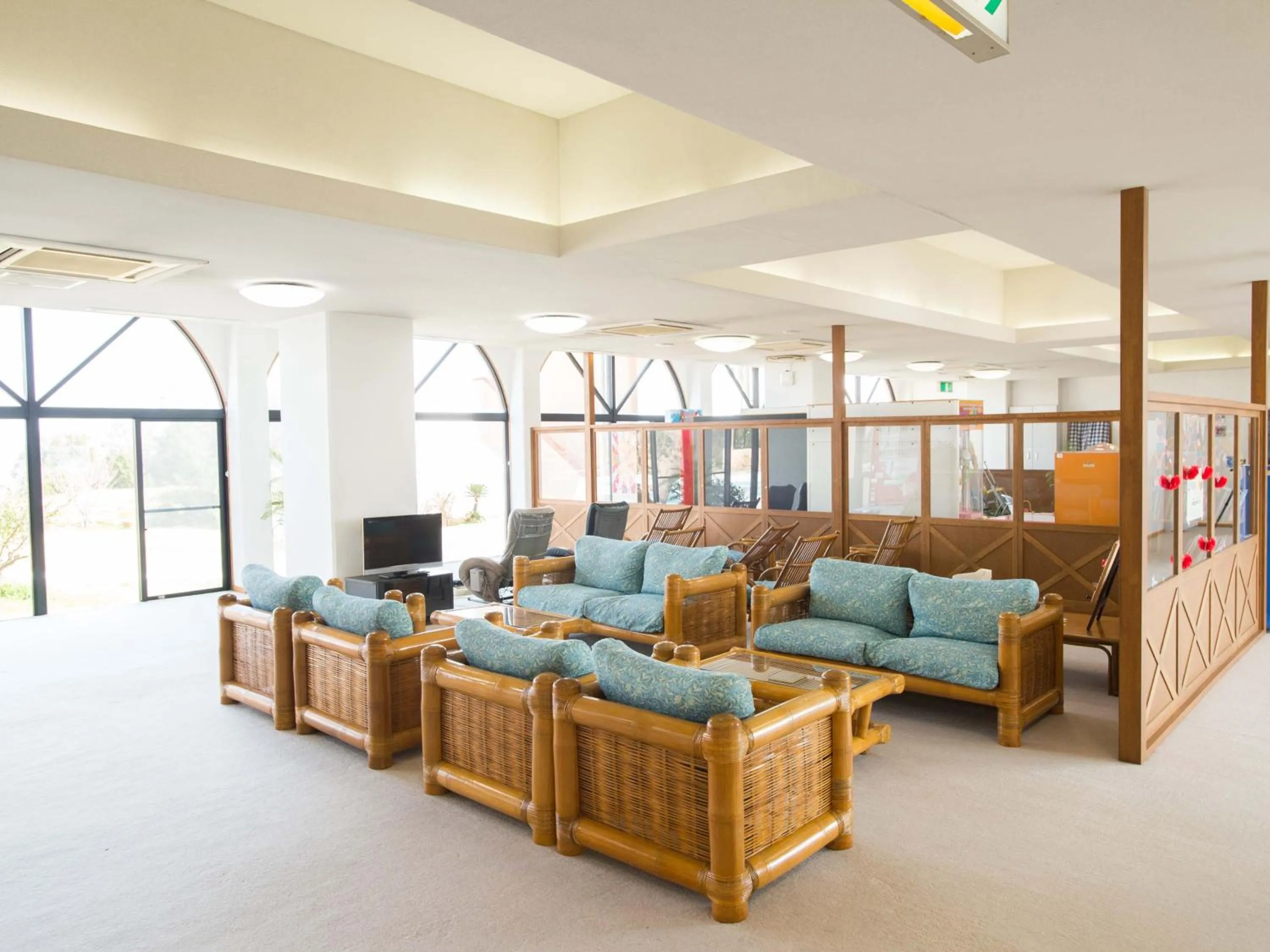 Seating area in Resort Hotel Umibe no Kajuen