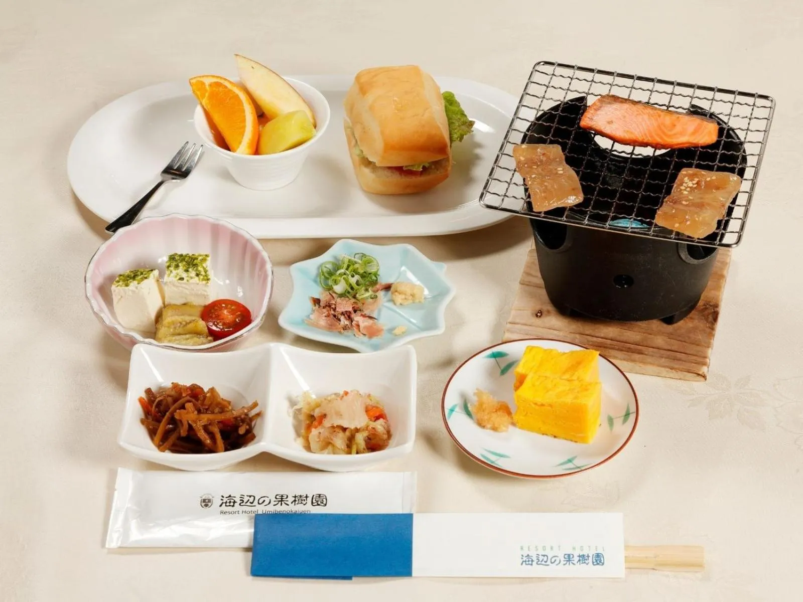 Breakfast in Resort Hotel Umibe no Kajuen