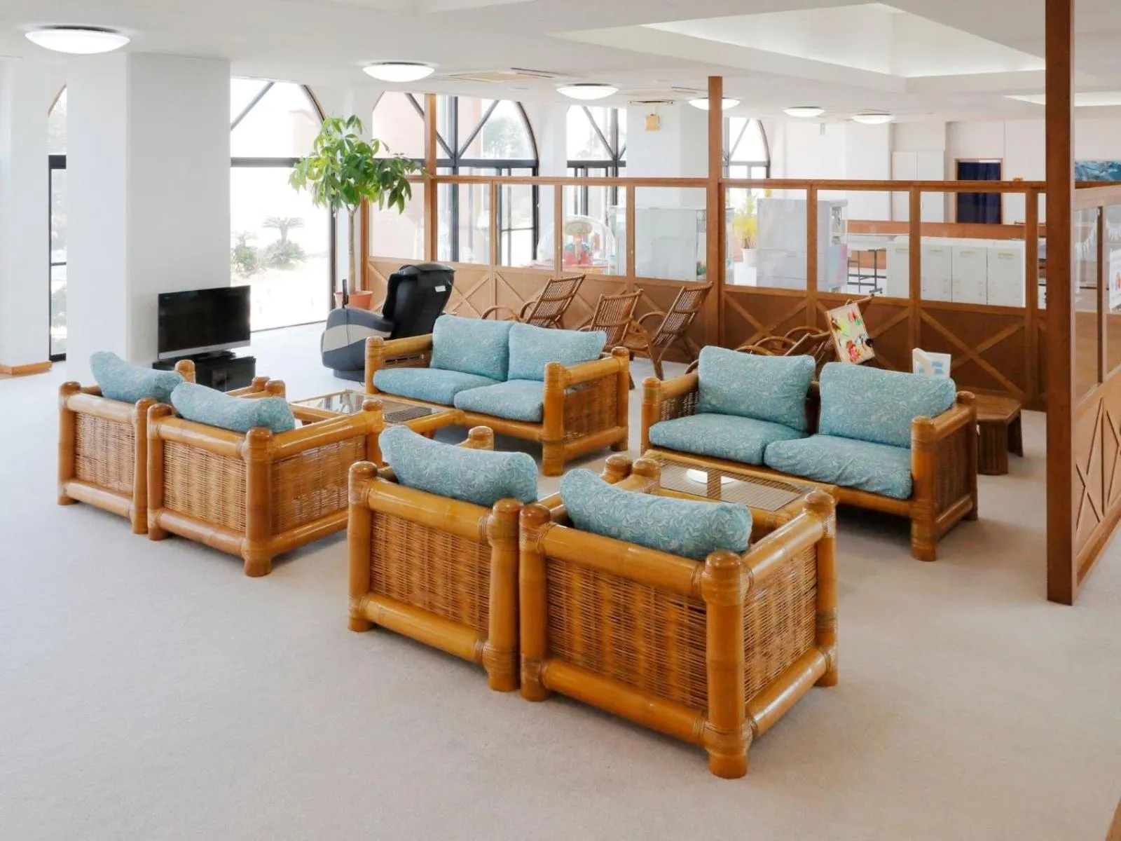 Seating area in Resort Hotel Umibe no Kajuen