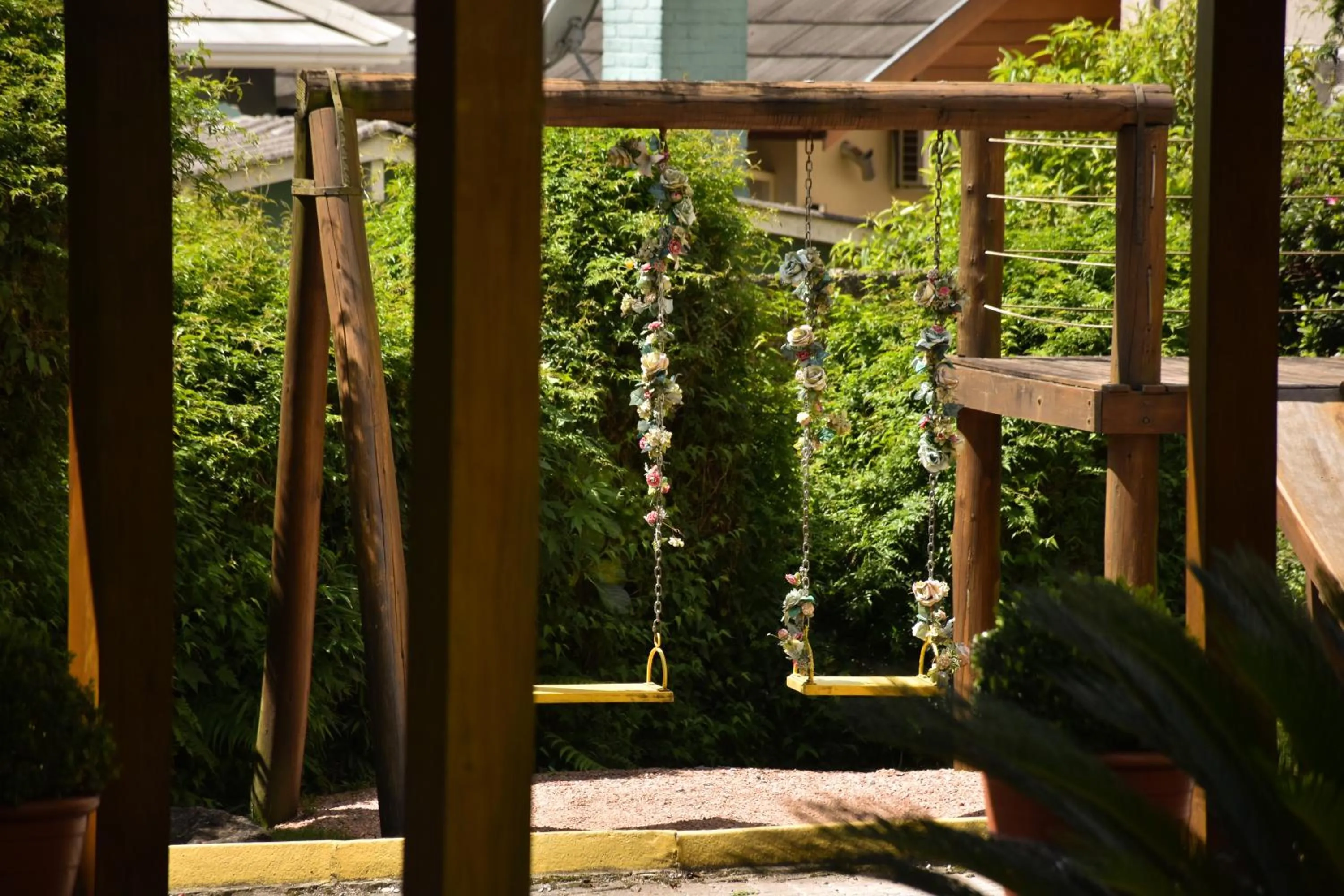 Garden in Pousada Borô