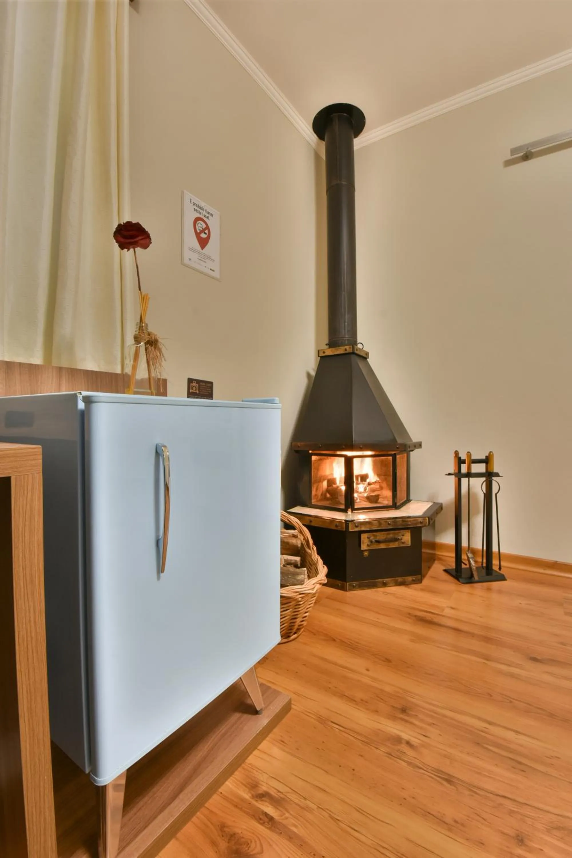 fireplace in Pousada Borô