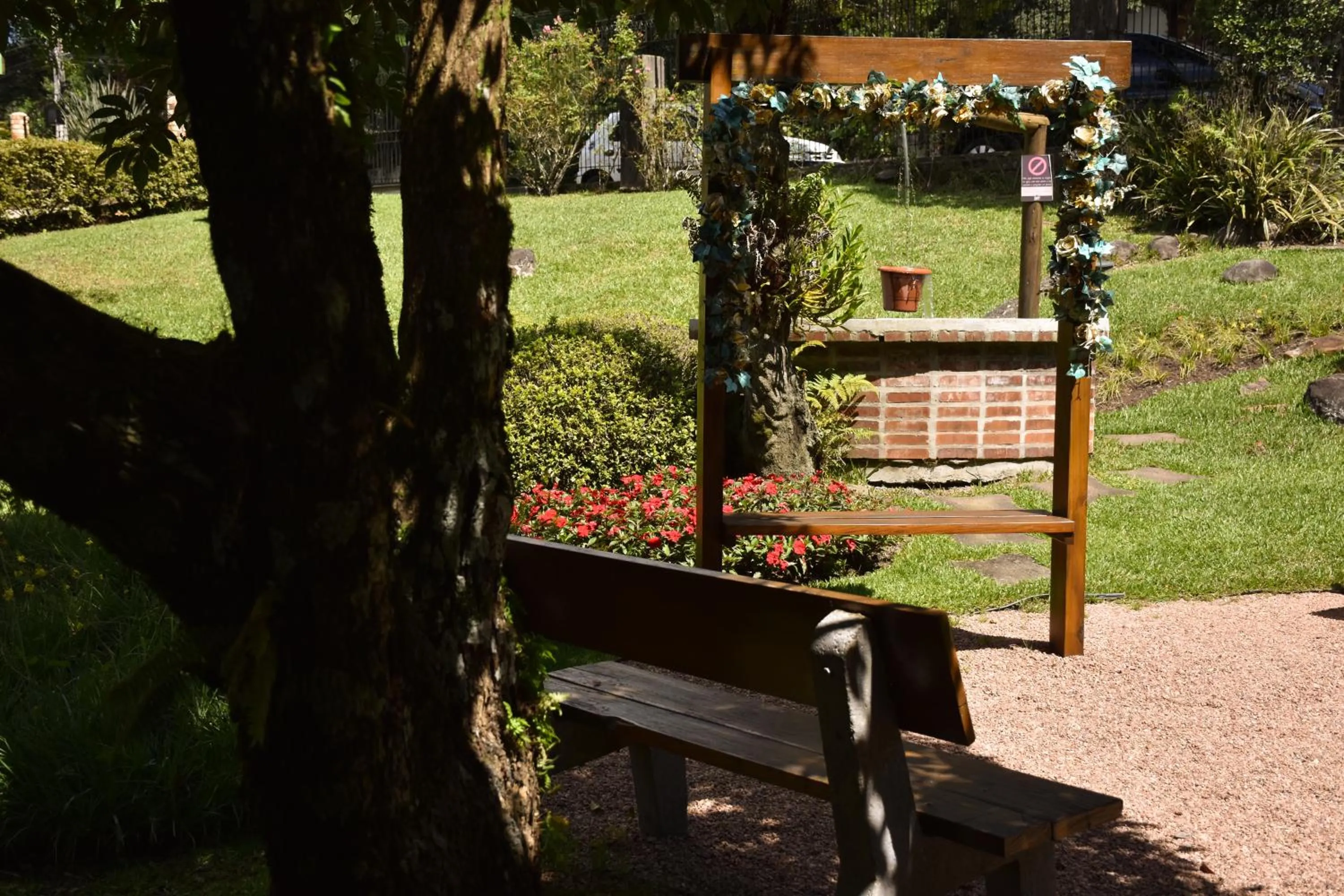 Garden in Pousada Borô