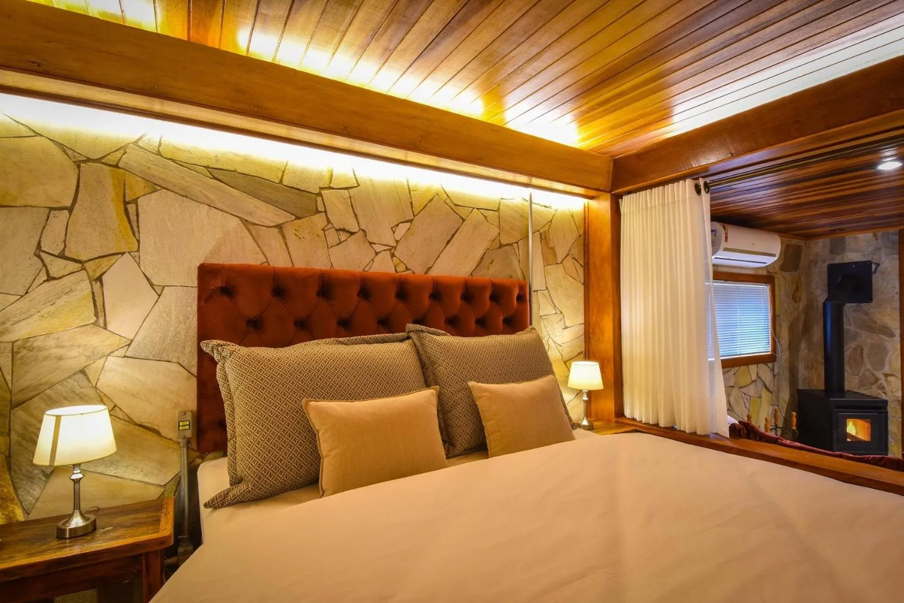 Bed in Pousada Borô