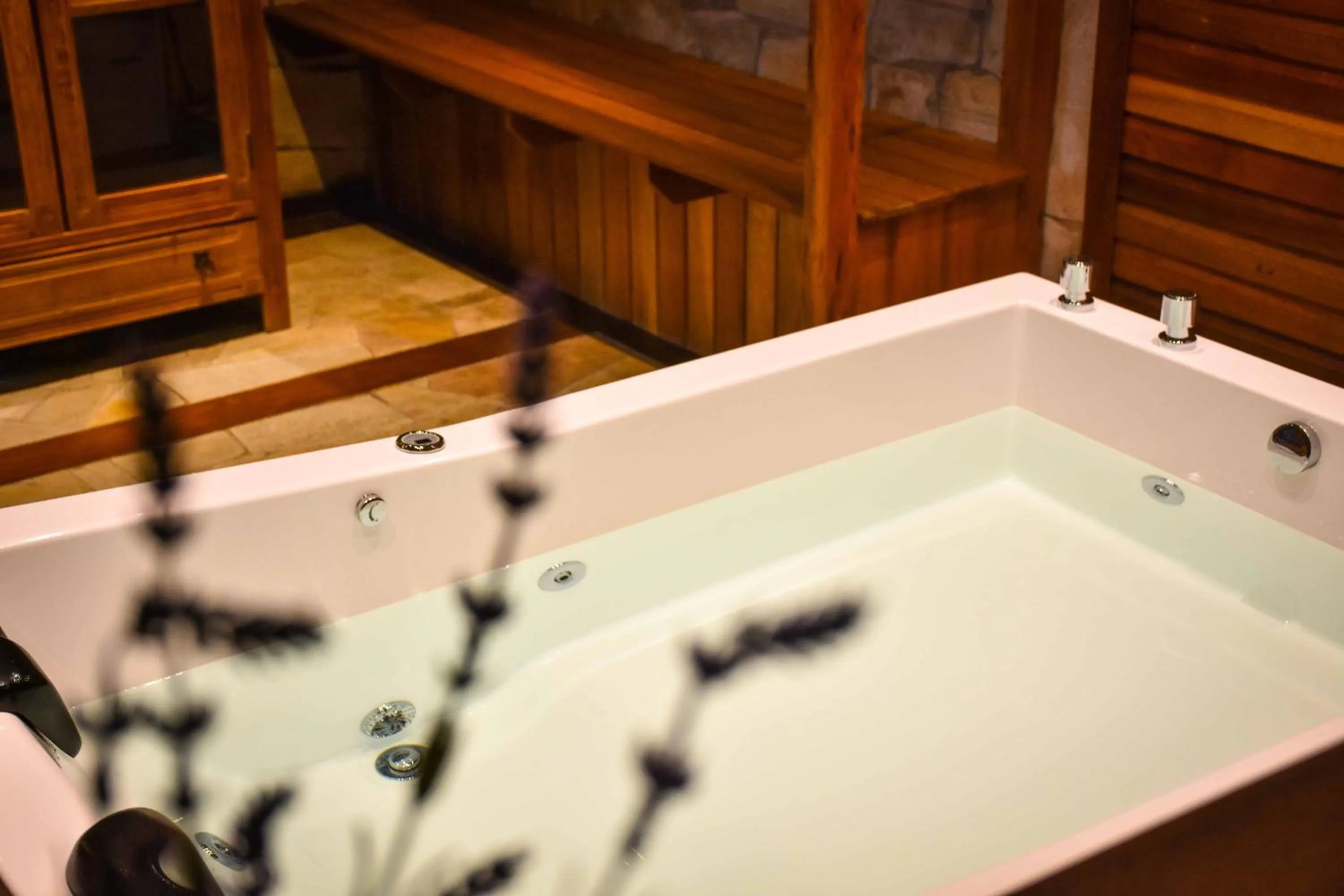 Bathroom in Pousada Borô