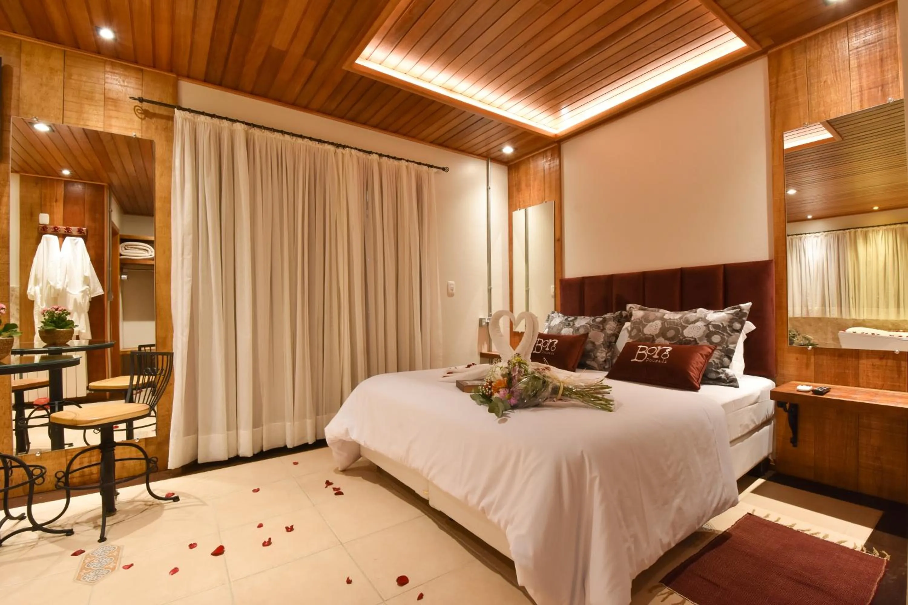 Bed in Pousada Borô