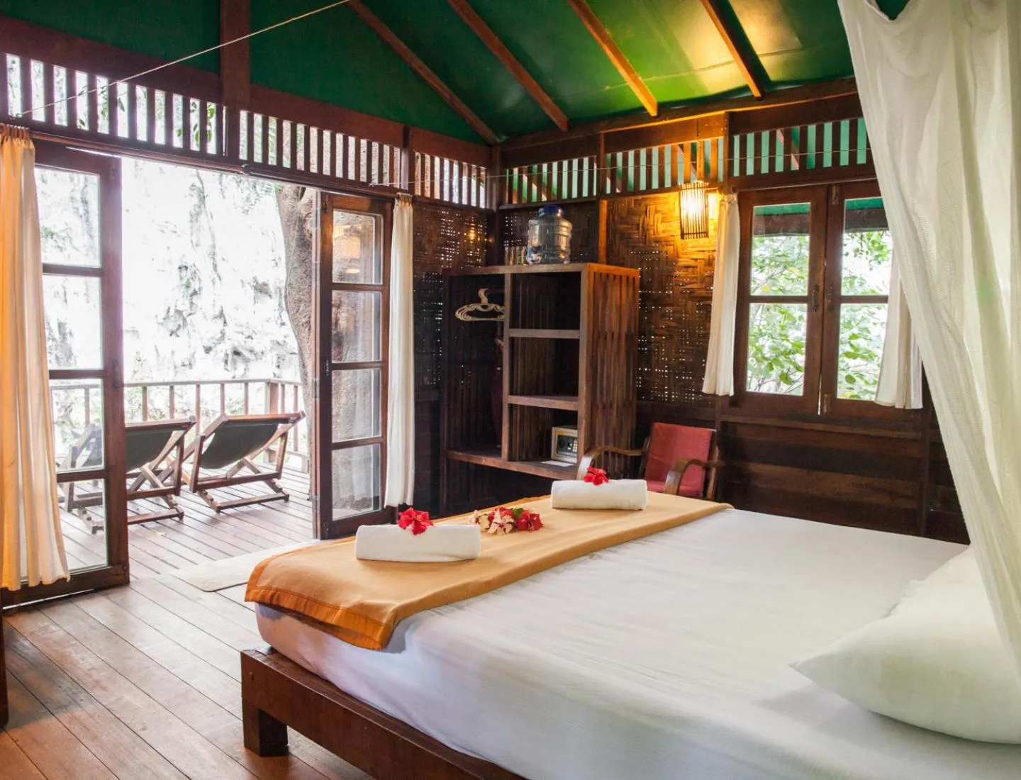 Seating area in Our Jungle House