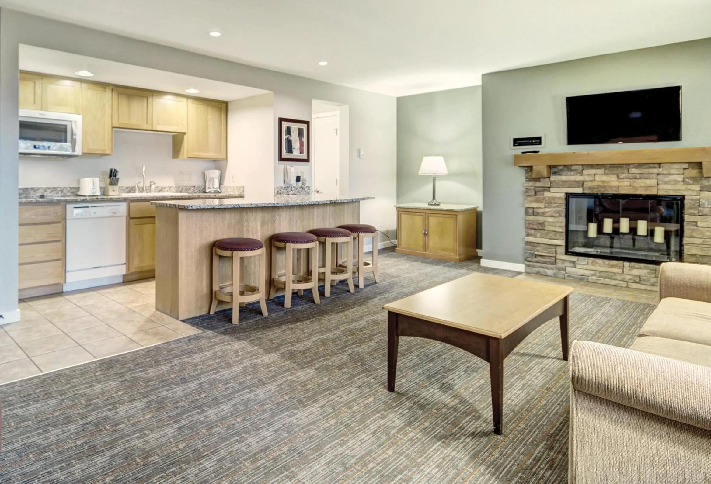 Living room in Seventh Mountain Resort