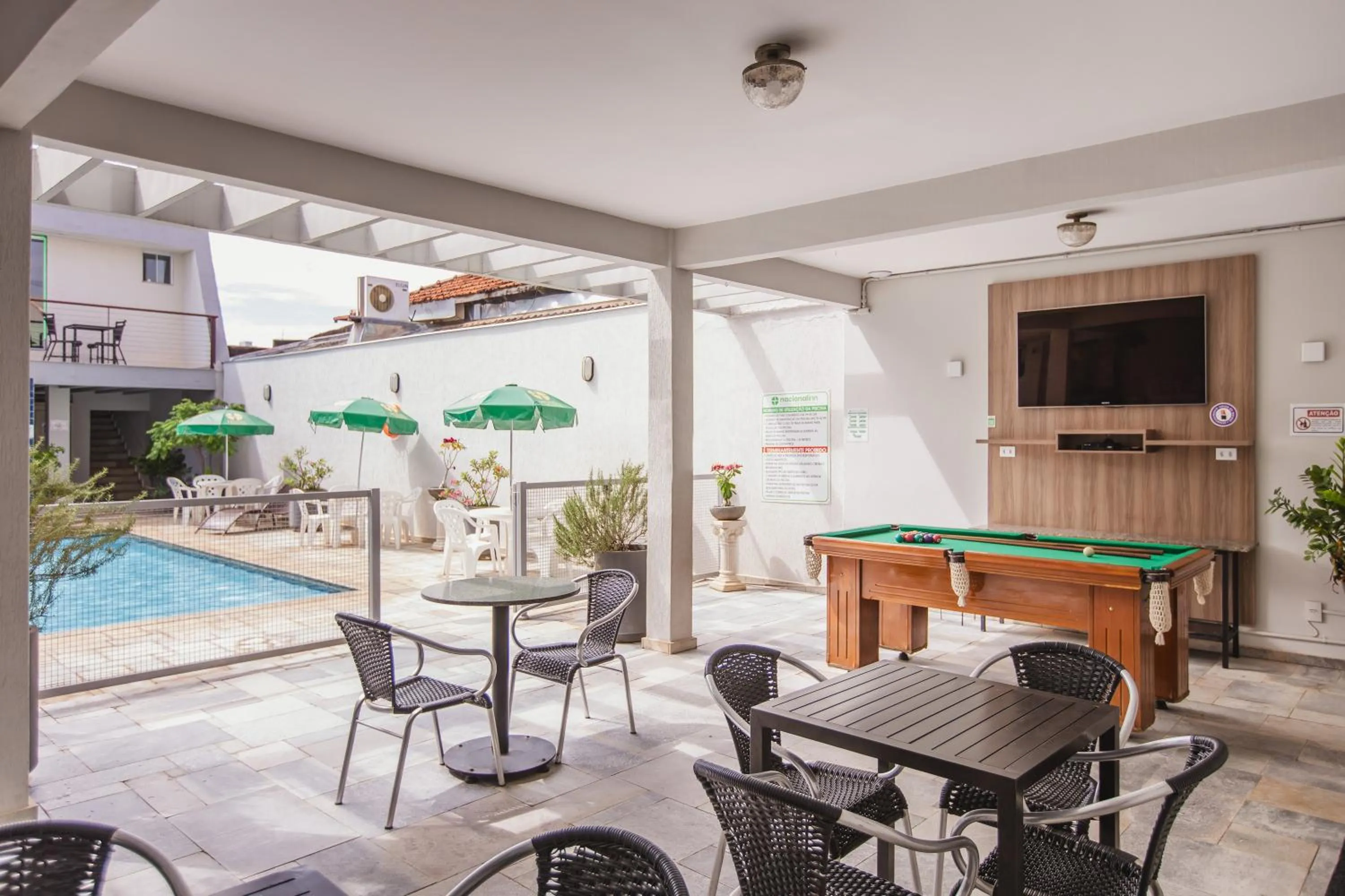 Swimming pool in Hotel Nacional Inn Araçatuba