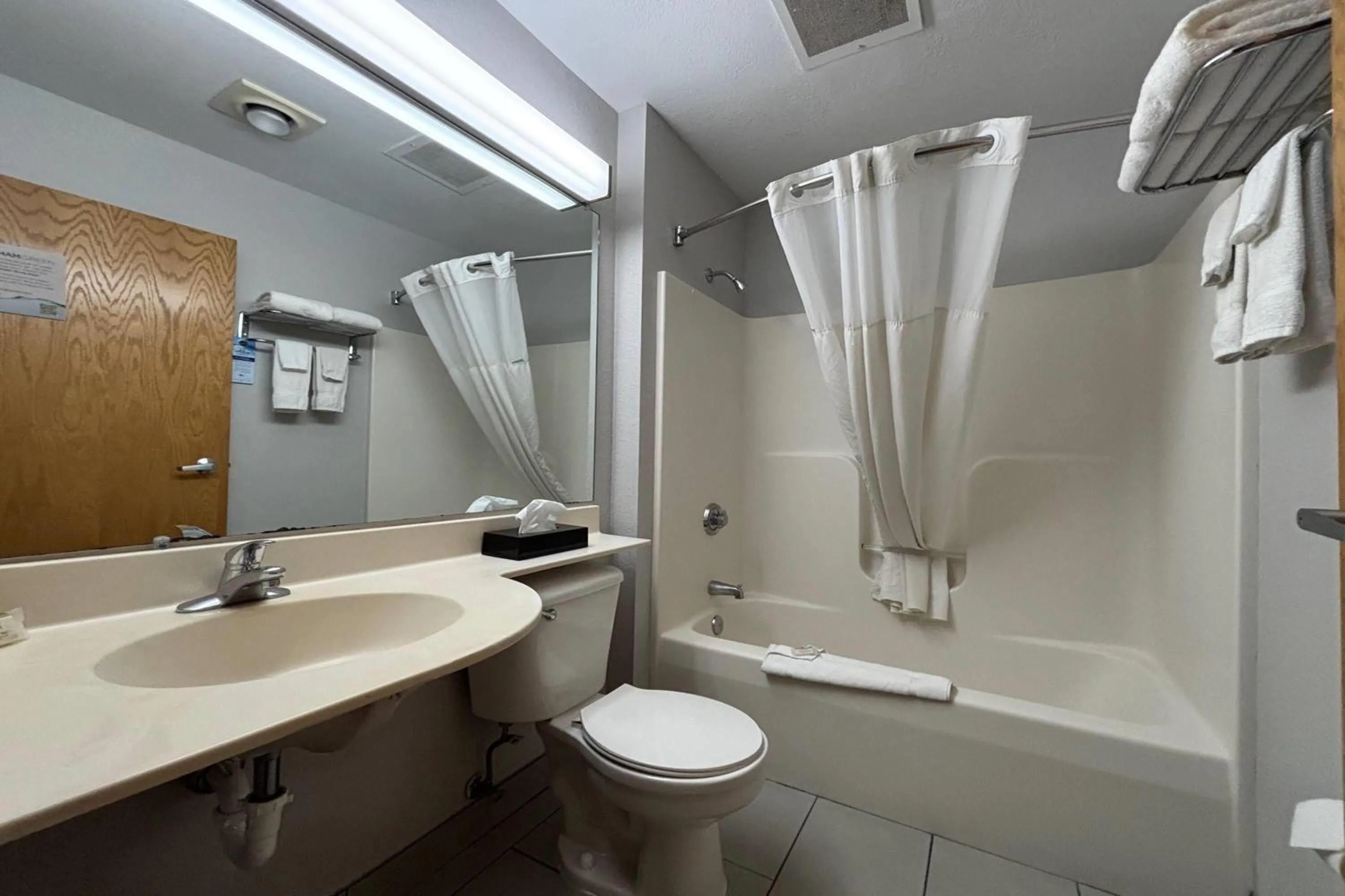 Bathroom in Microtel Inn by Wyndham Champaign