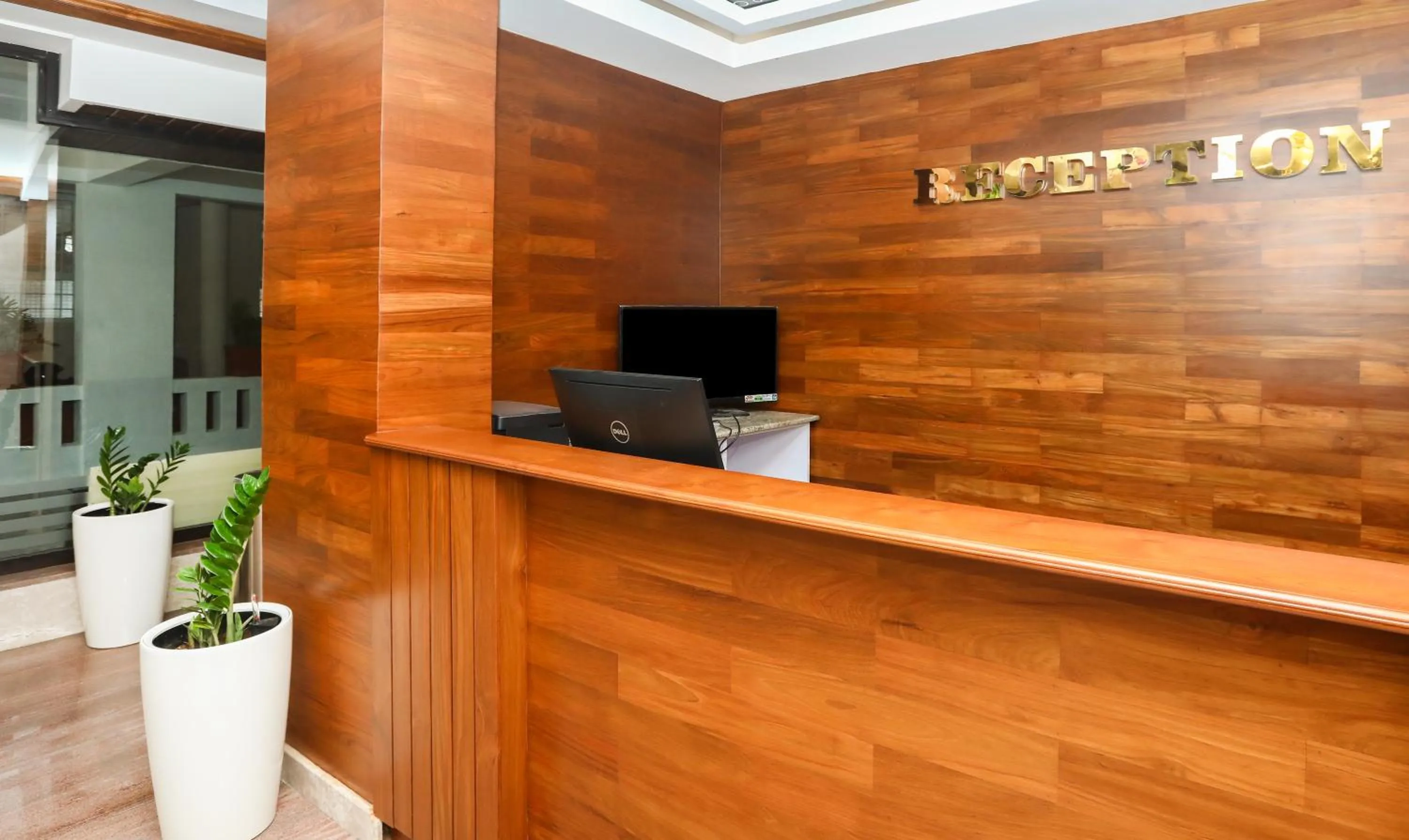 Lobby or reception in Treebo Durga Boji Grand, Gonikoppal Town