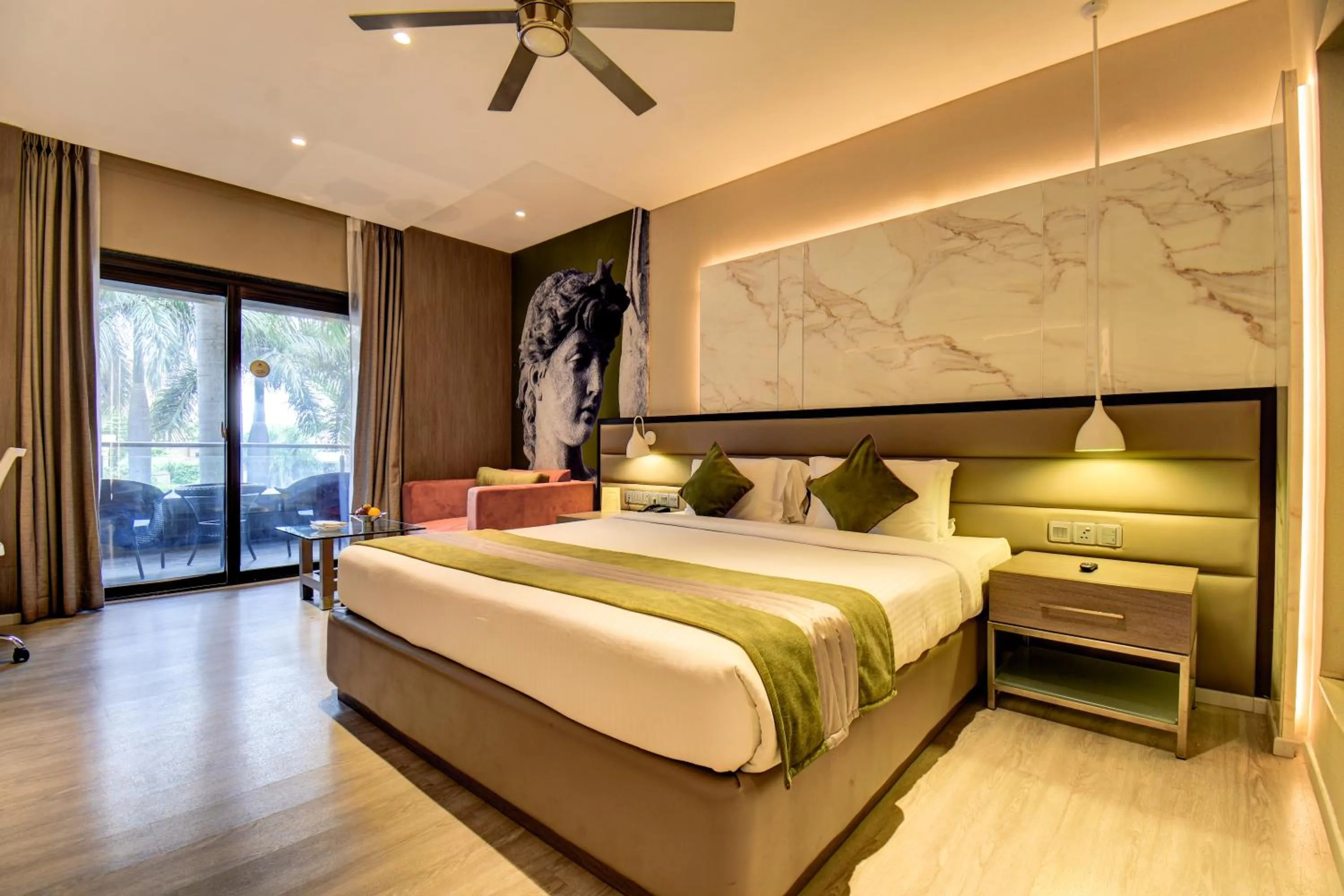 Bedroom, Bed in The Corinthians Resort