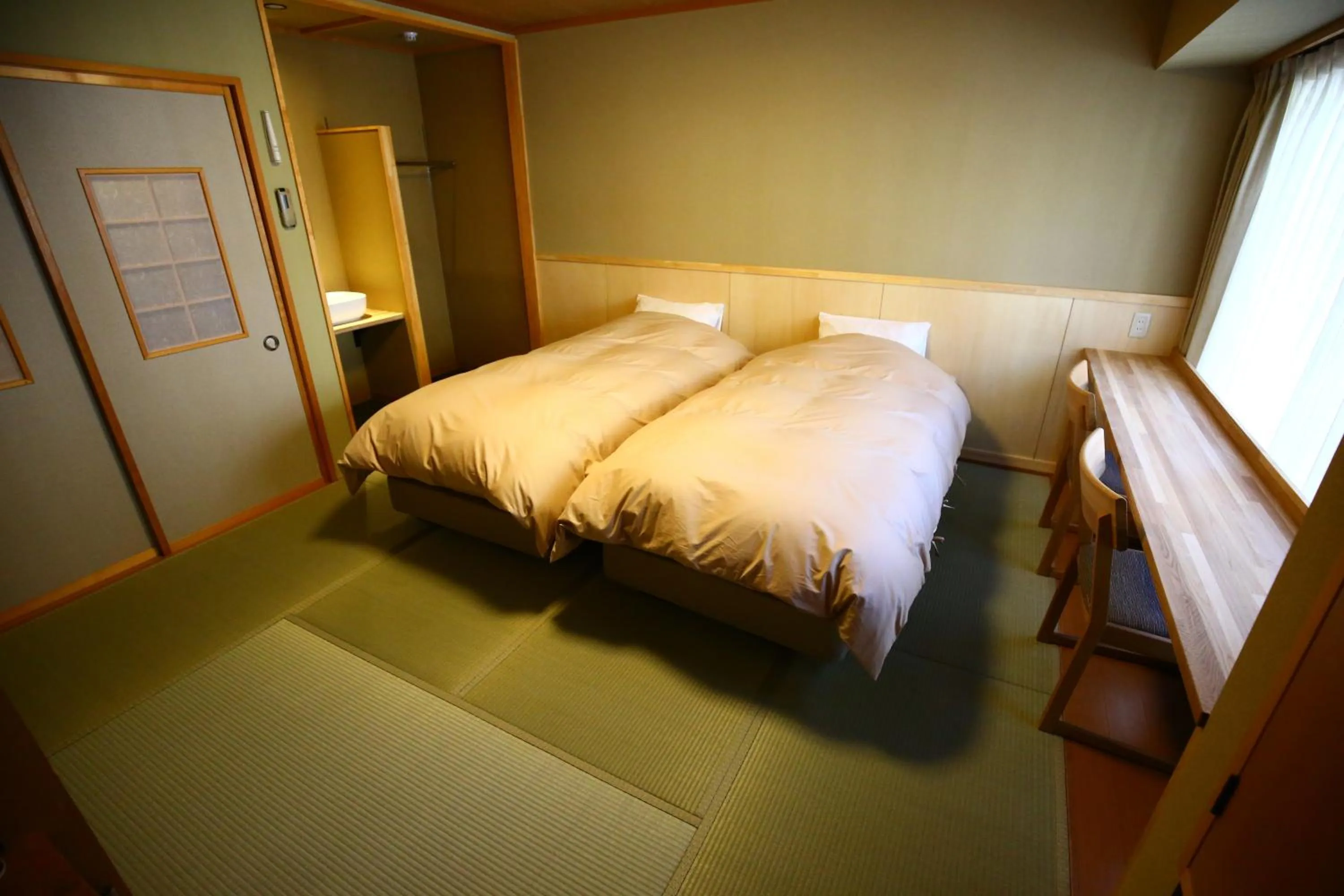 Bed in Nakajimaya Ryokan