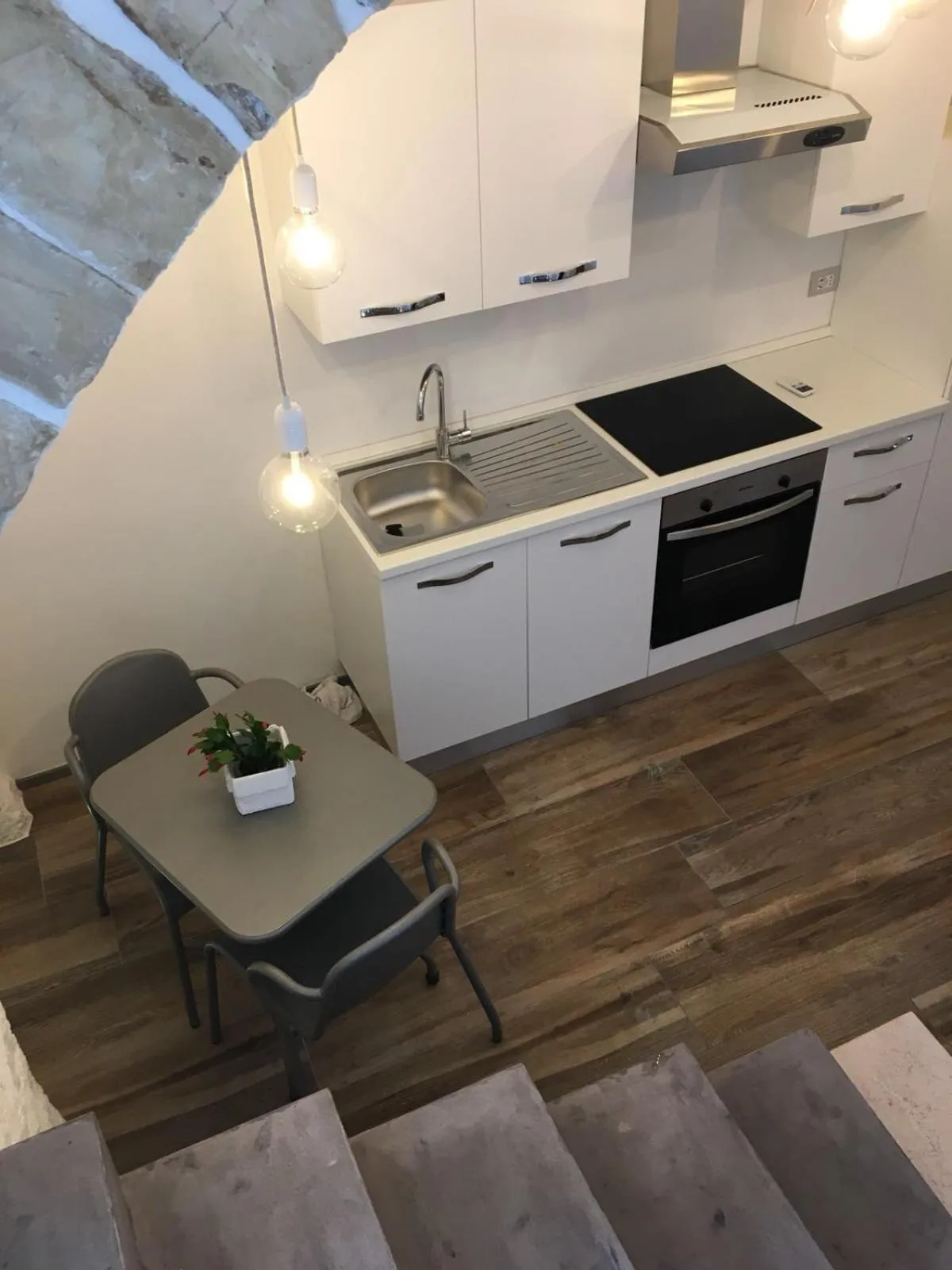 stove in L'ArChasetta Historic Apartments