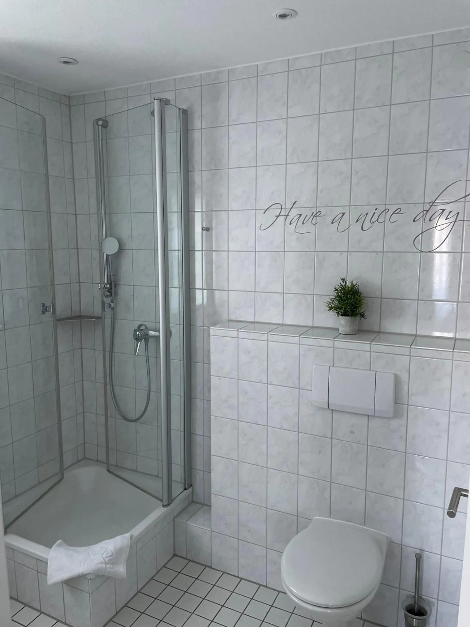 Shower in Hotel Meyer