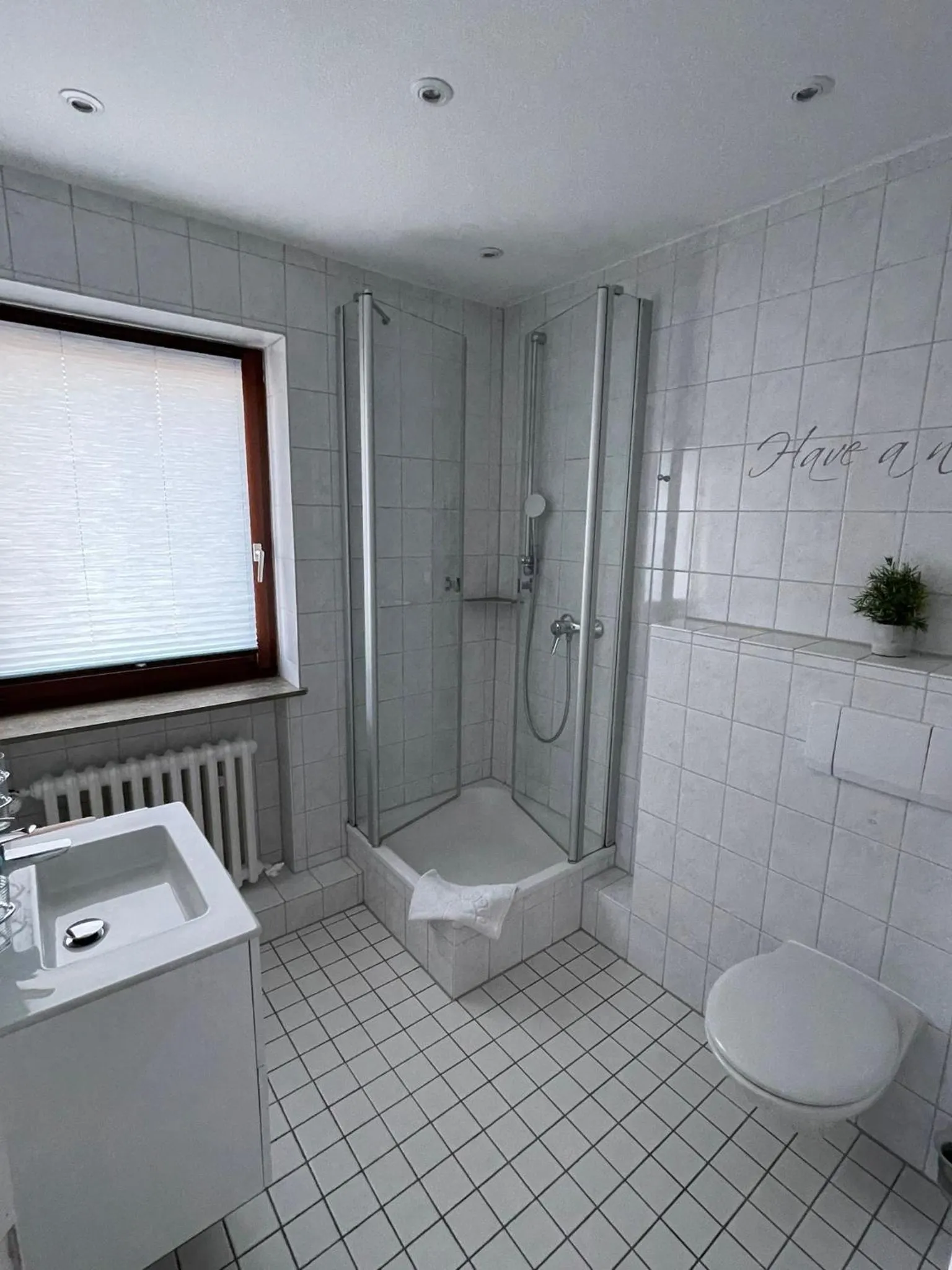 Shower in Hotel Meyer