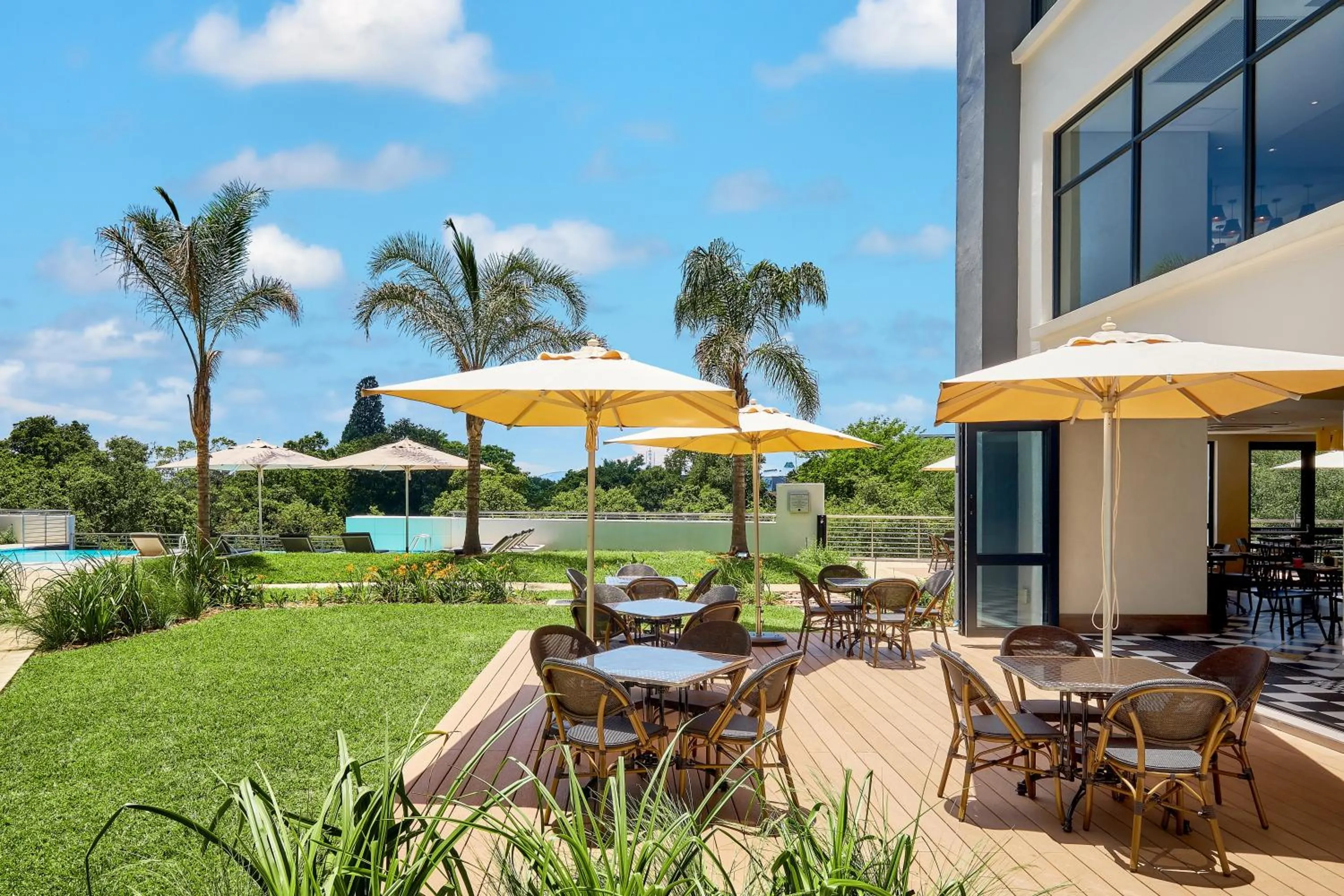 Patio in The Regency Apartment Hotel Menlyn