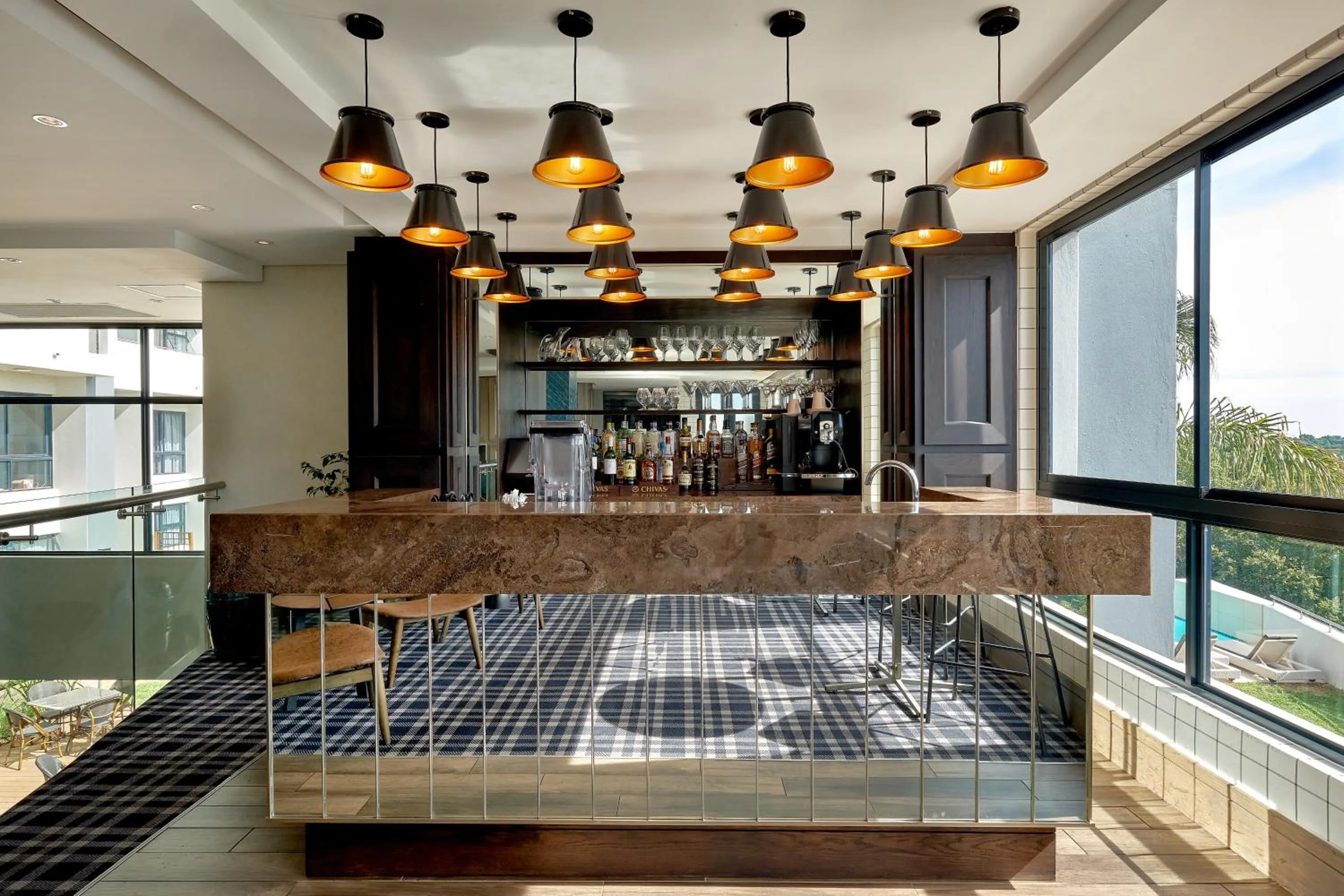 Lounge or bar in The Regency Apartment Hotel Menlyn