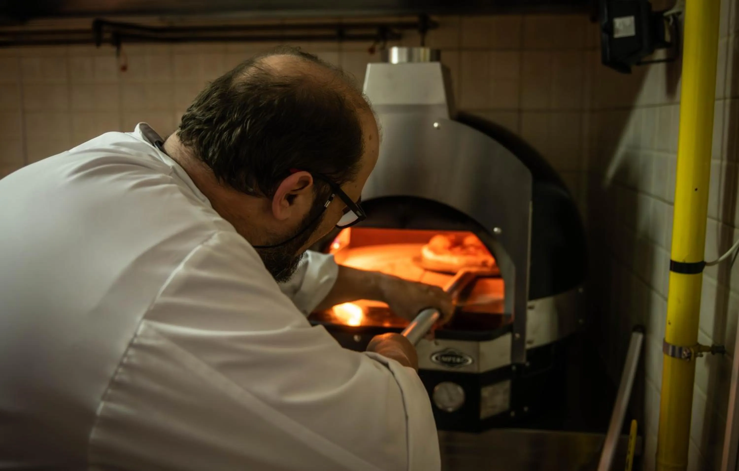 kitchen in Polyrizos Hotel