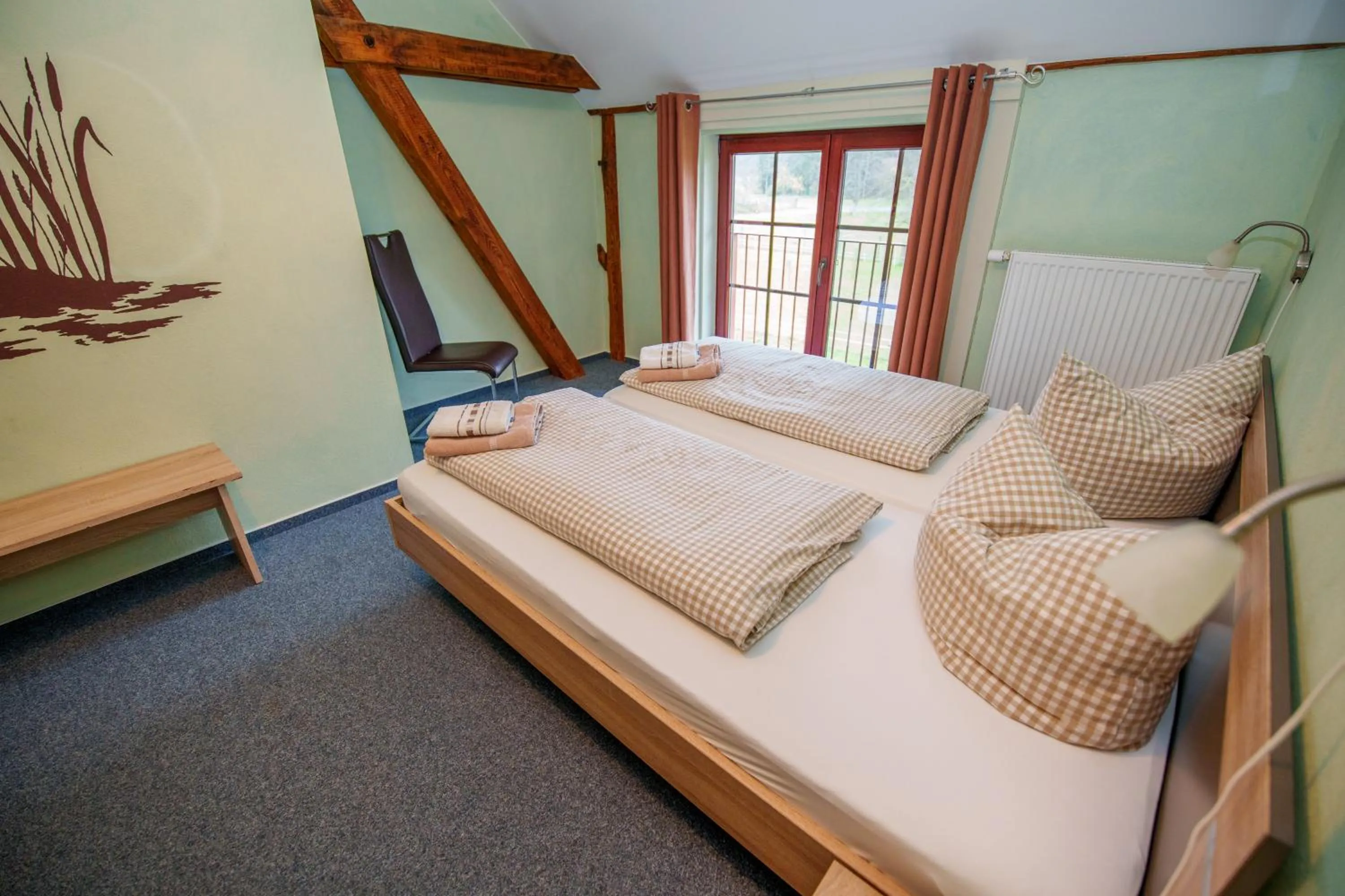 Bedroom, Bed in Scheunenherberge