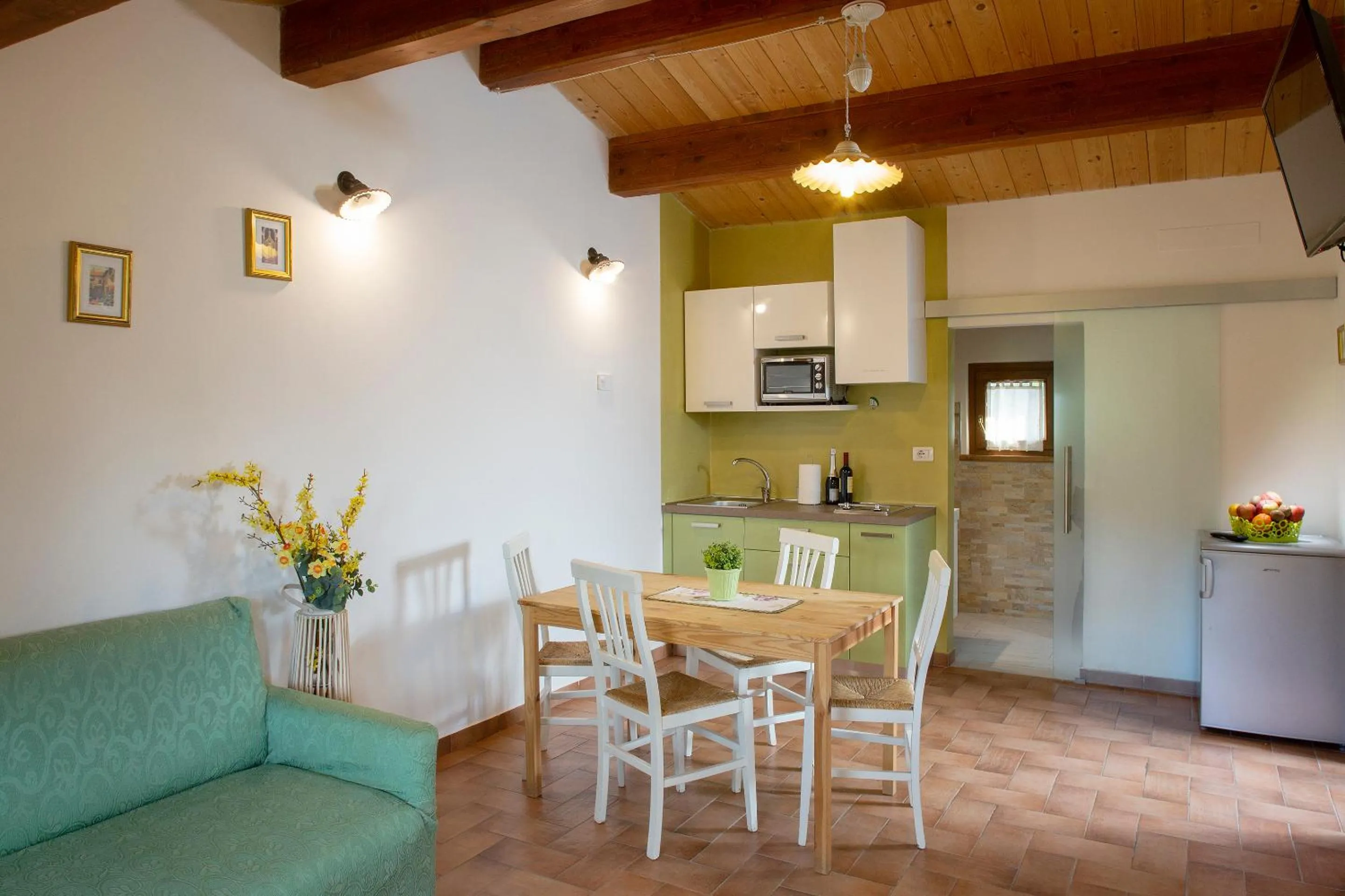 Kitchen or kitchenette in All'Antica Mattonata