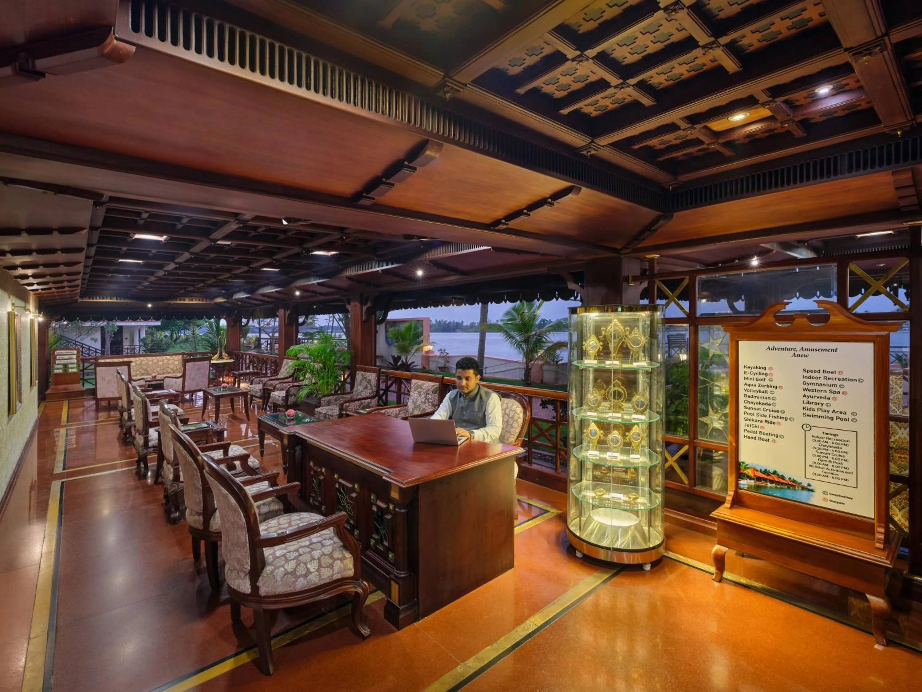 Lobby or reception in Sterling Lake Palace Alleppey