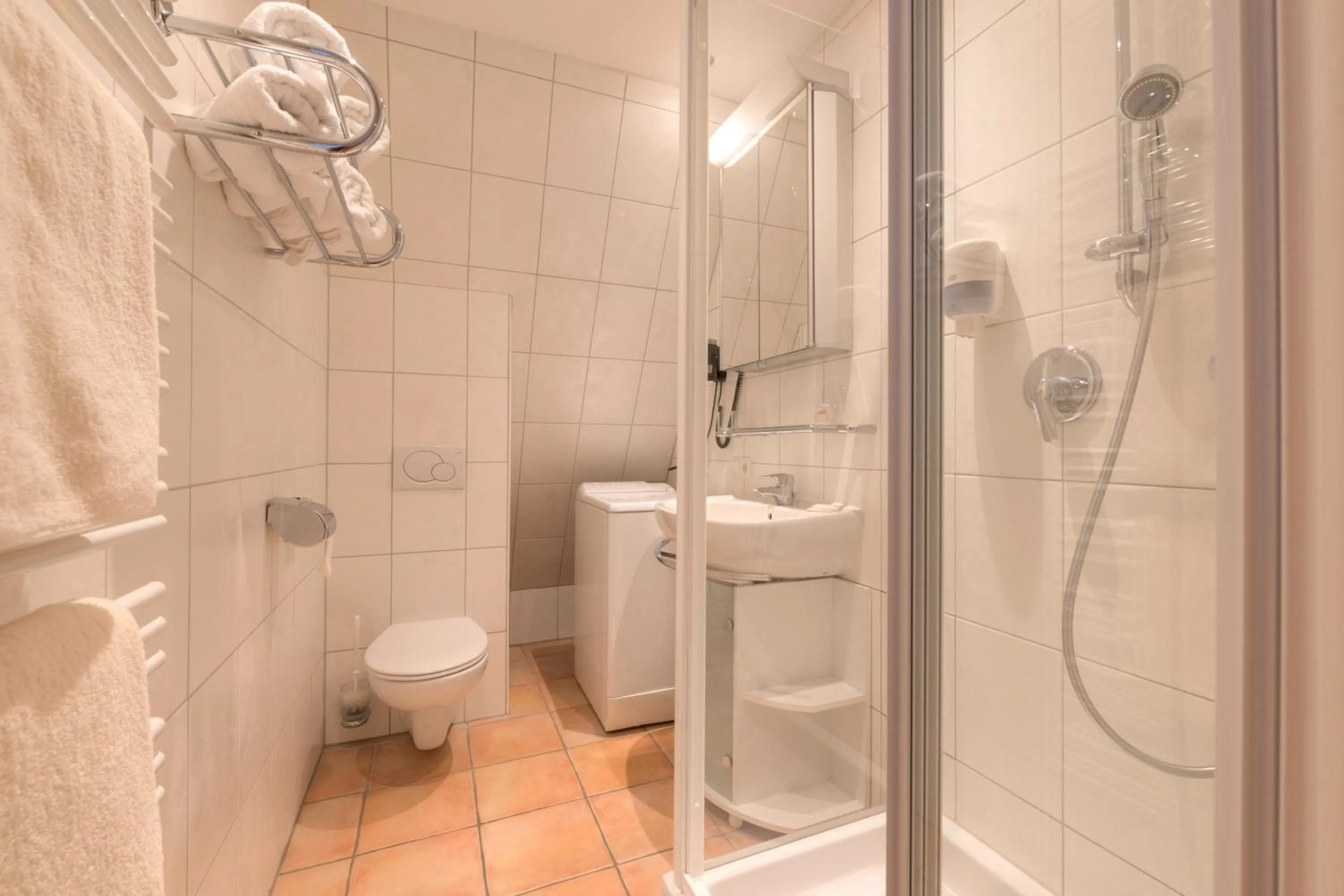 Shower in Aparthotel Acksteiner