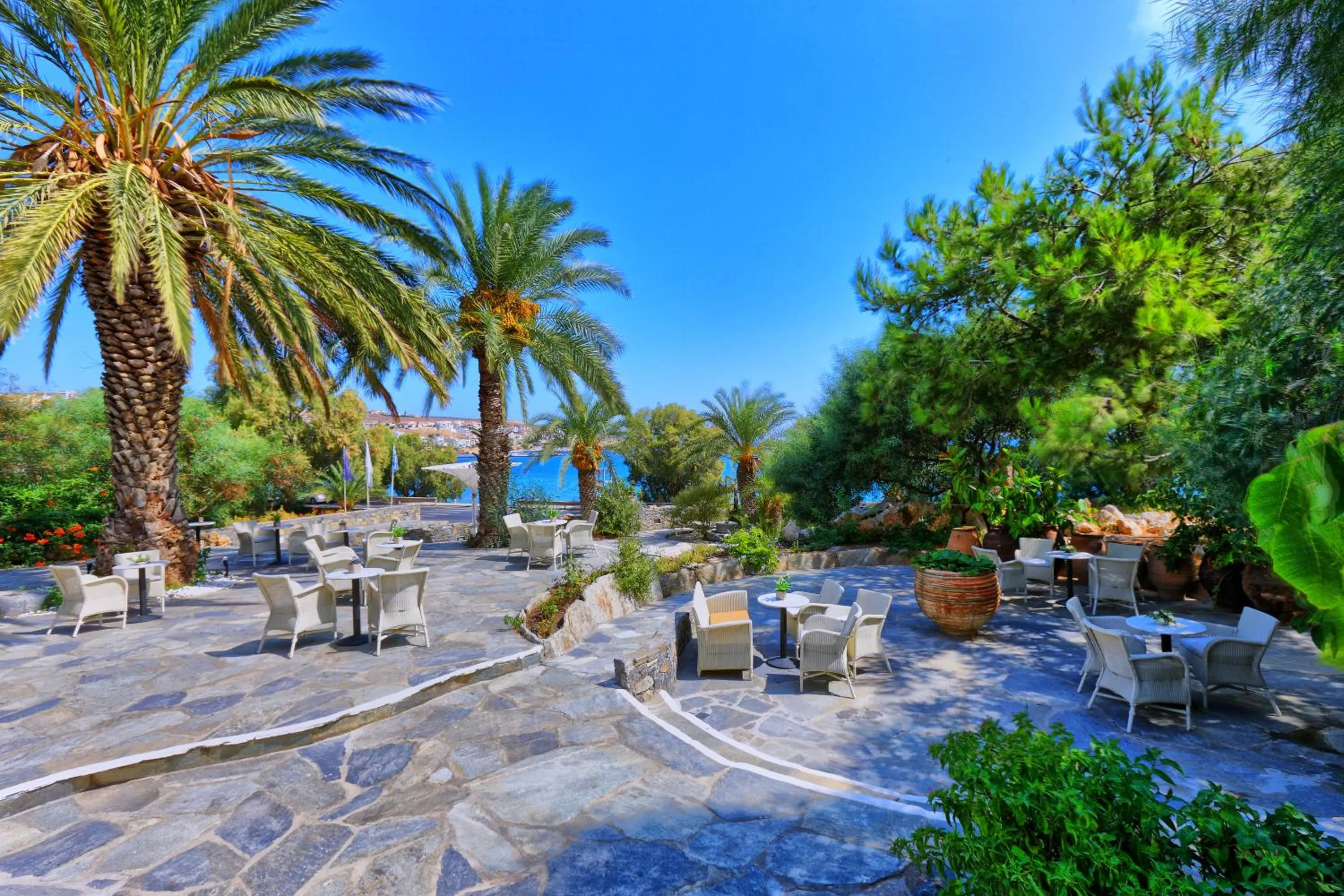 Patio in Sitia Beach City Resort & Spa