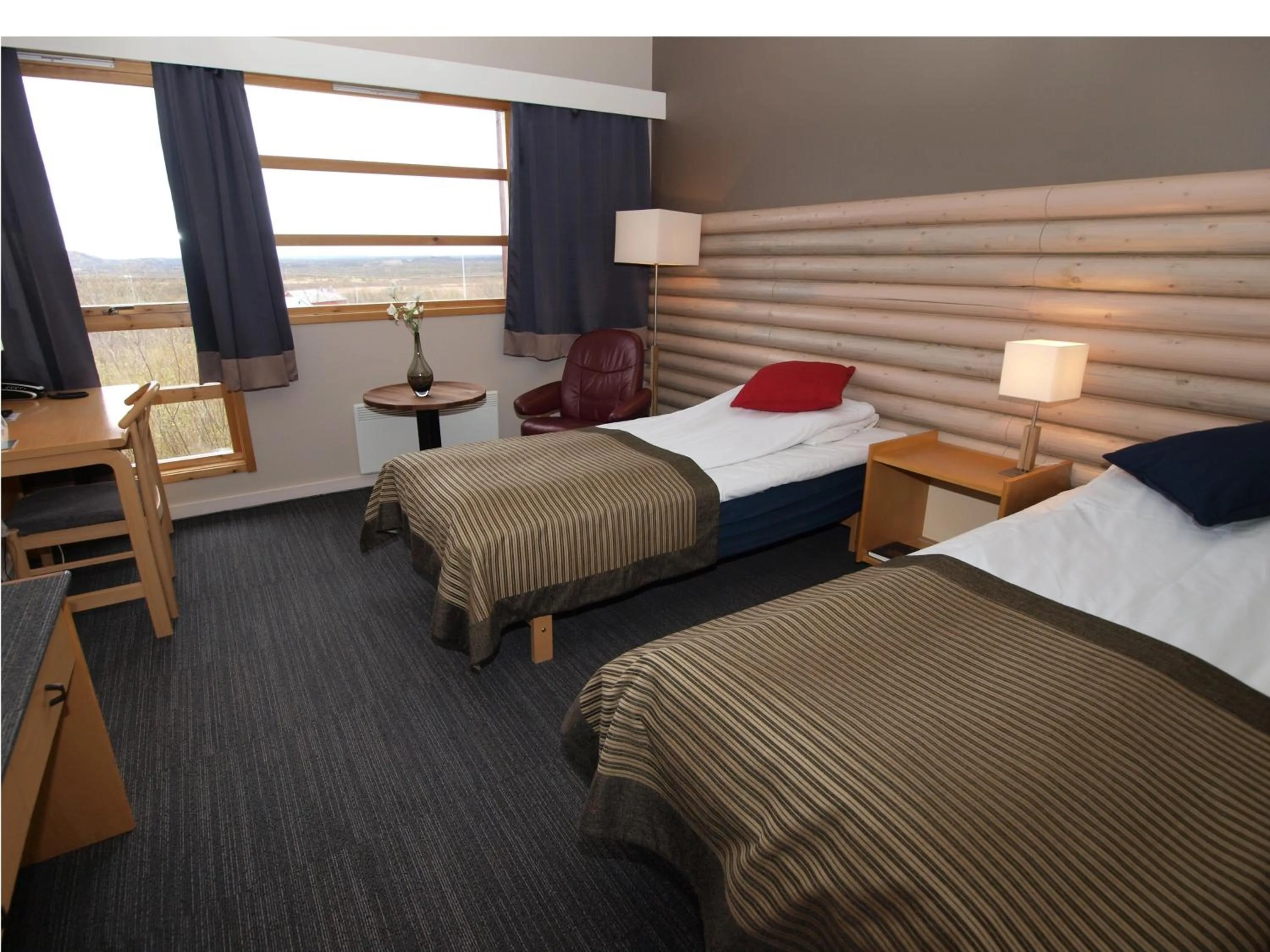 Bedroom, Bed in Lakselv Hotel