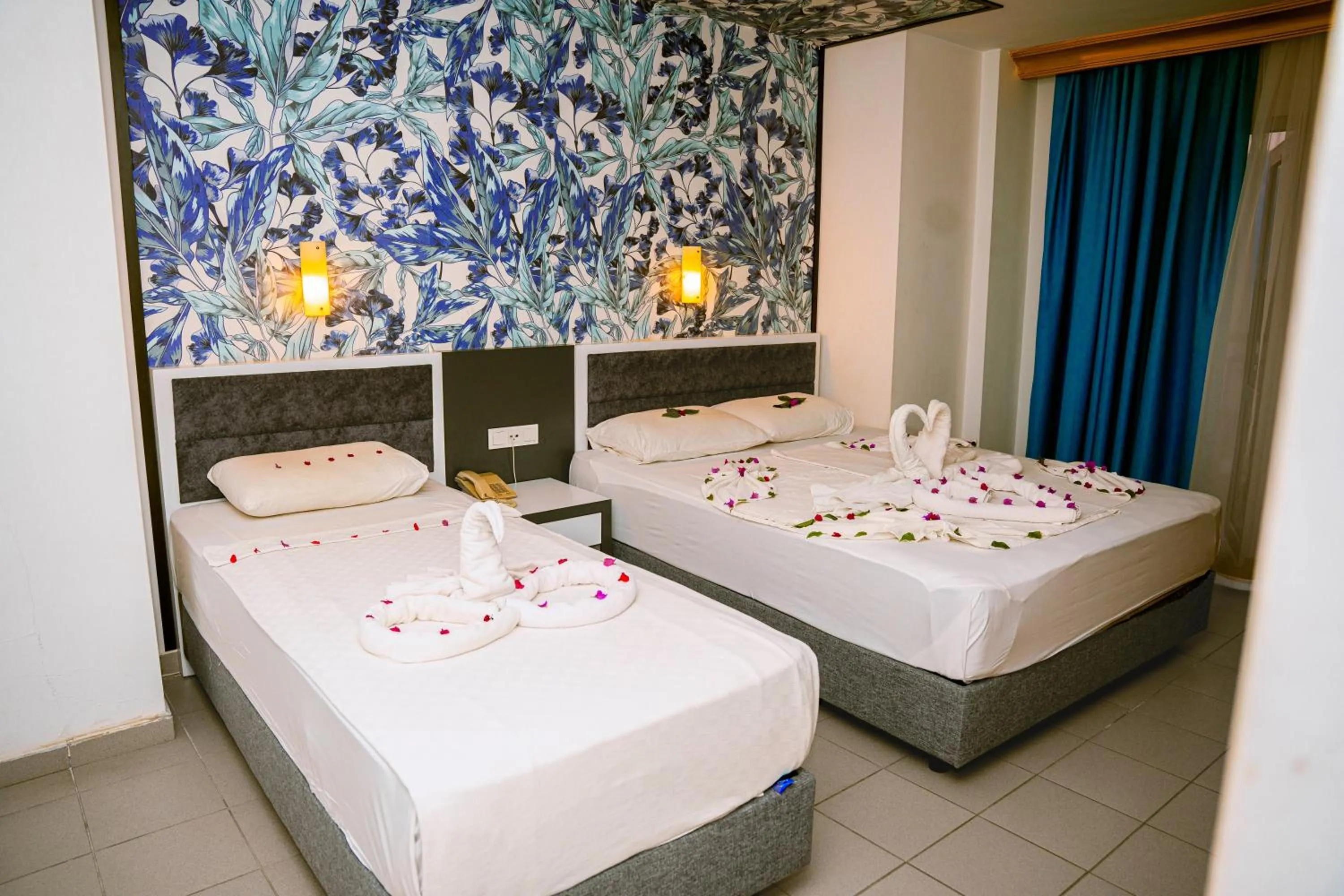 Bed in Azak Beach Hotel