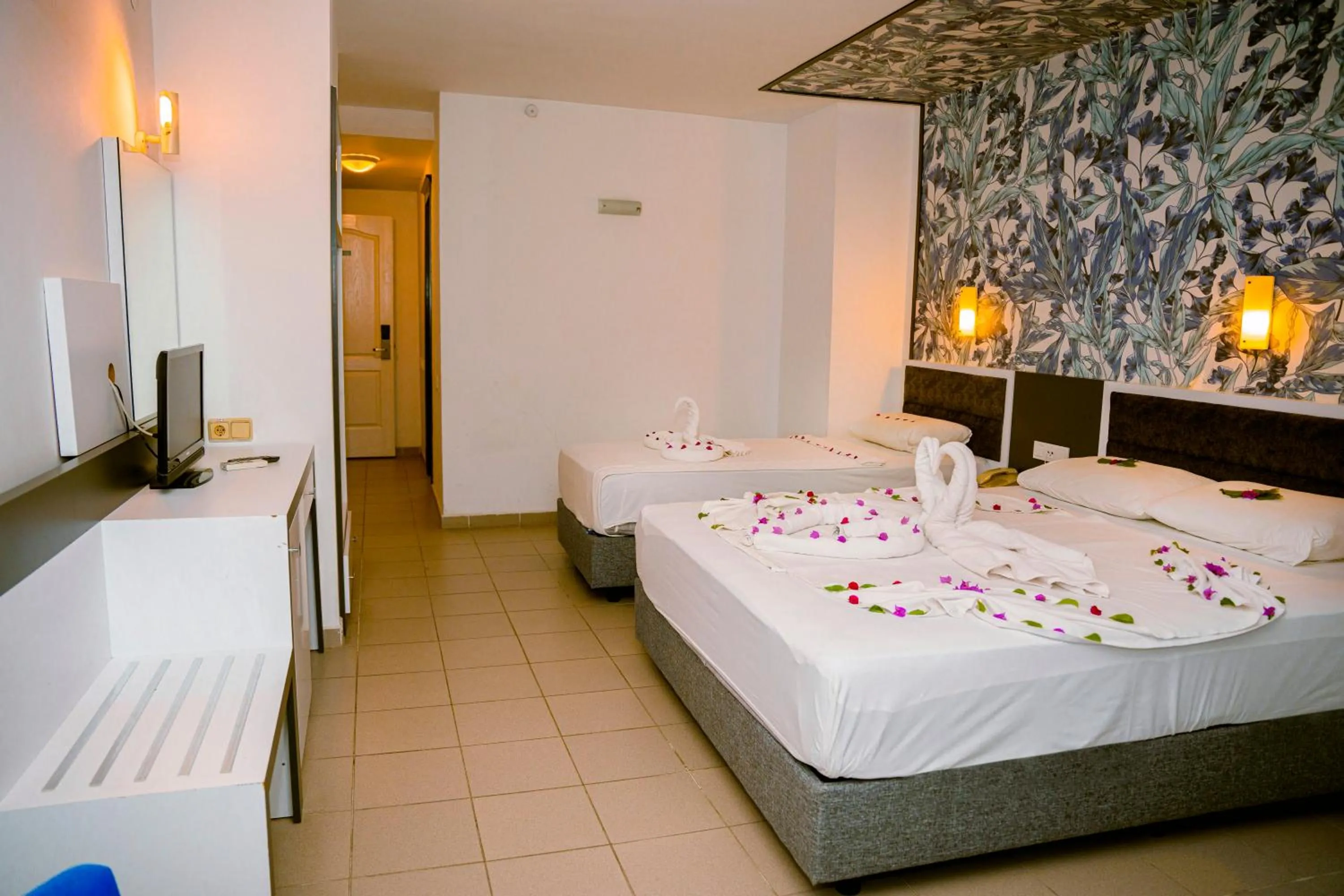 Bed in Azak Beach Hotel