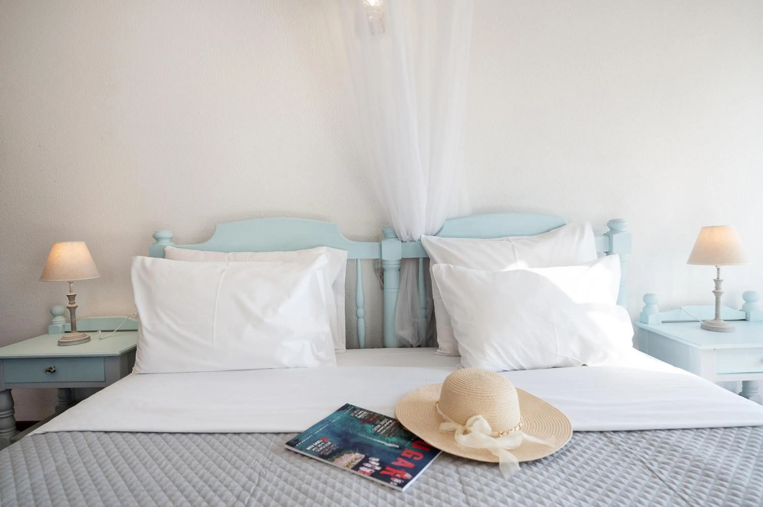 Bed in Dionysos Hotel