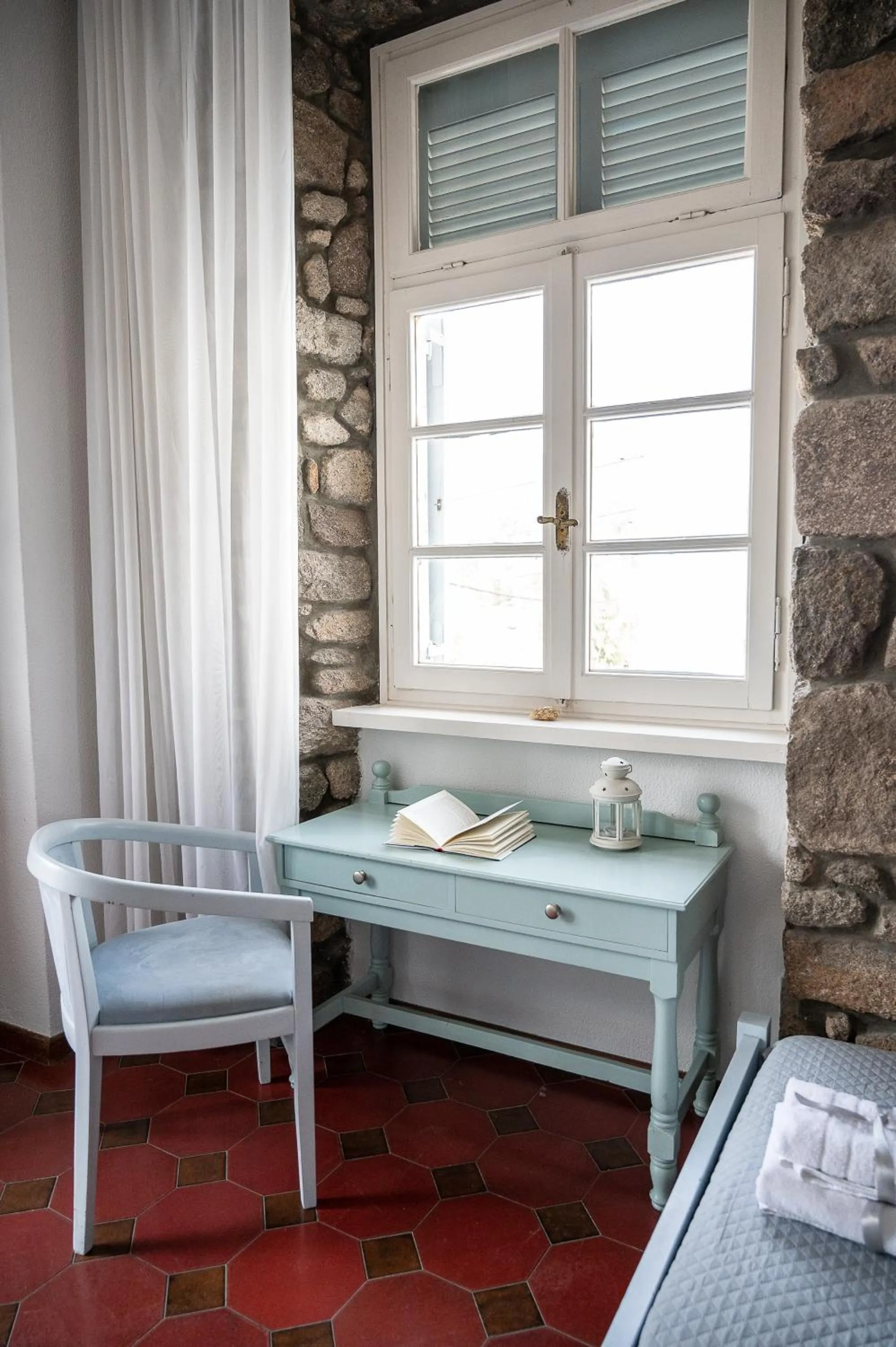 Seating area in Dionysos Hotel