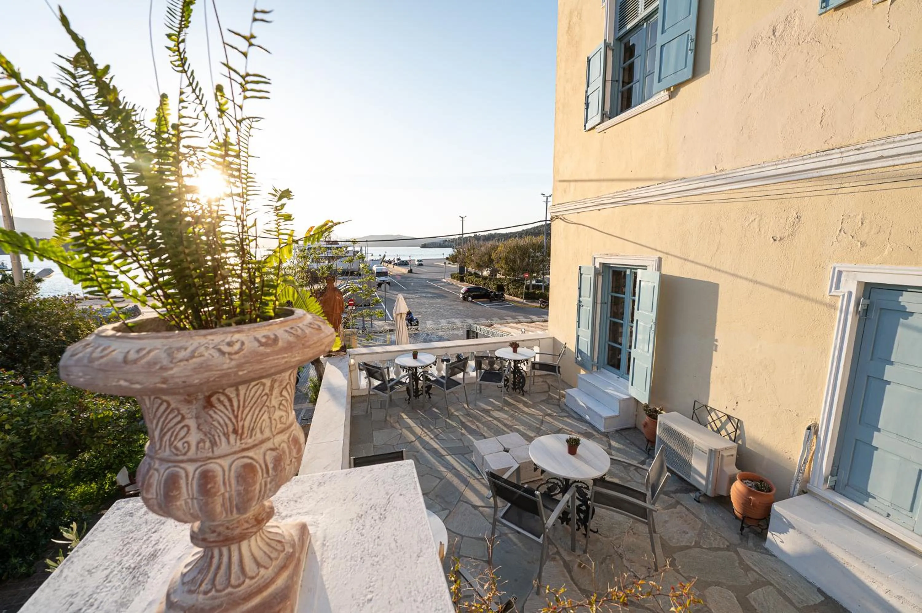 Patio in Dionysos Hotel