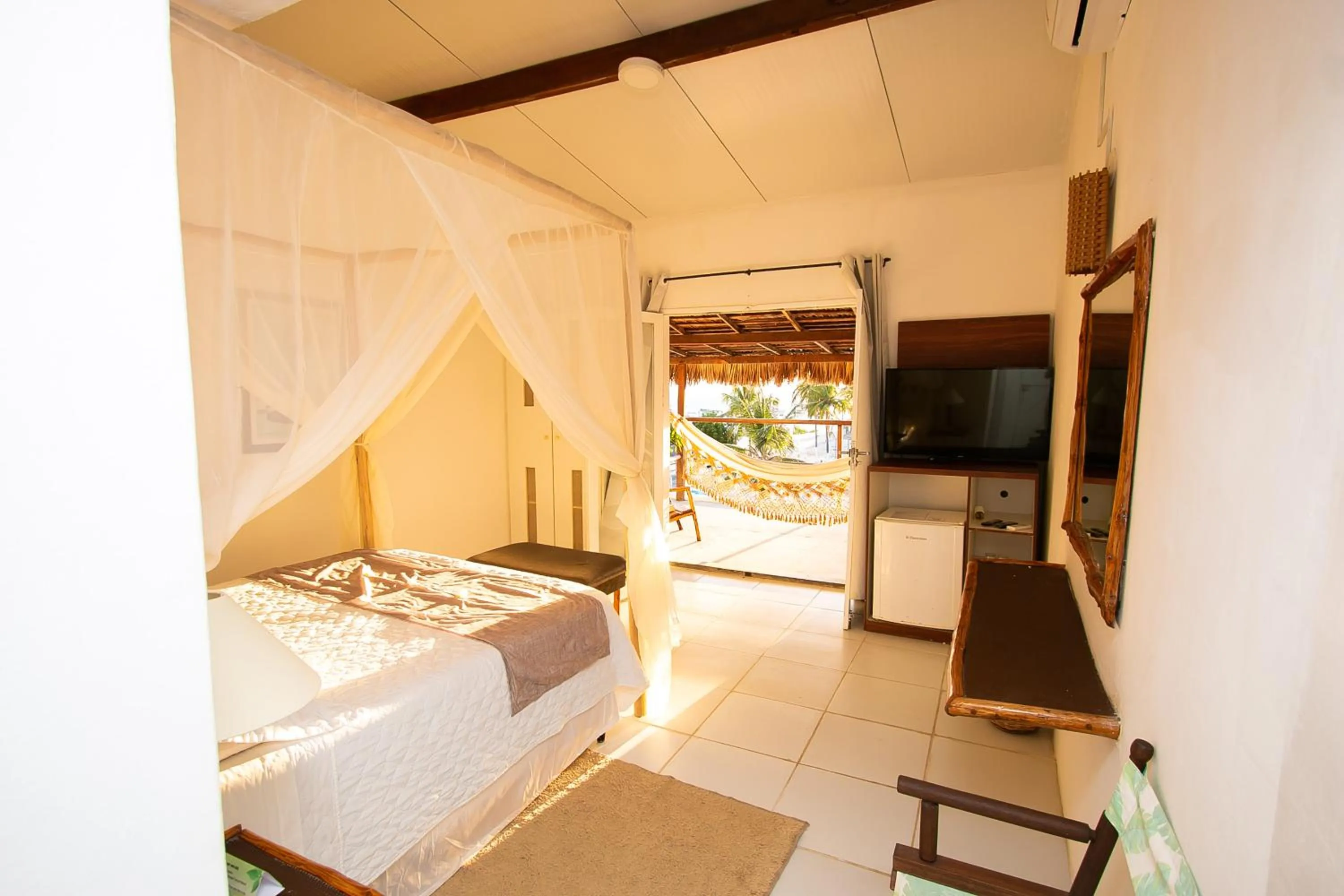 Decorative detail, Bed in Amagali Pousada