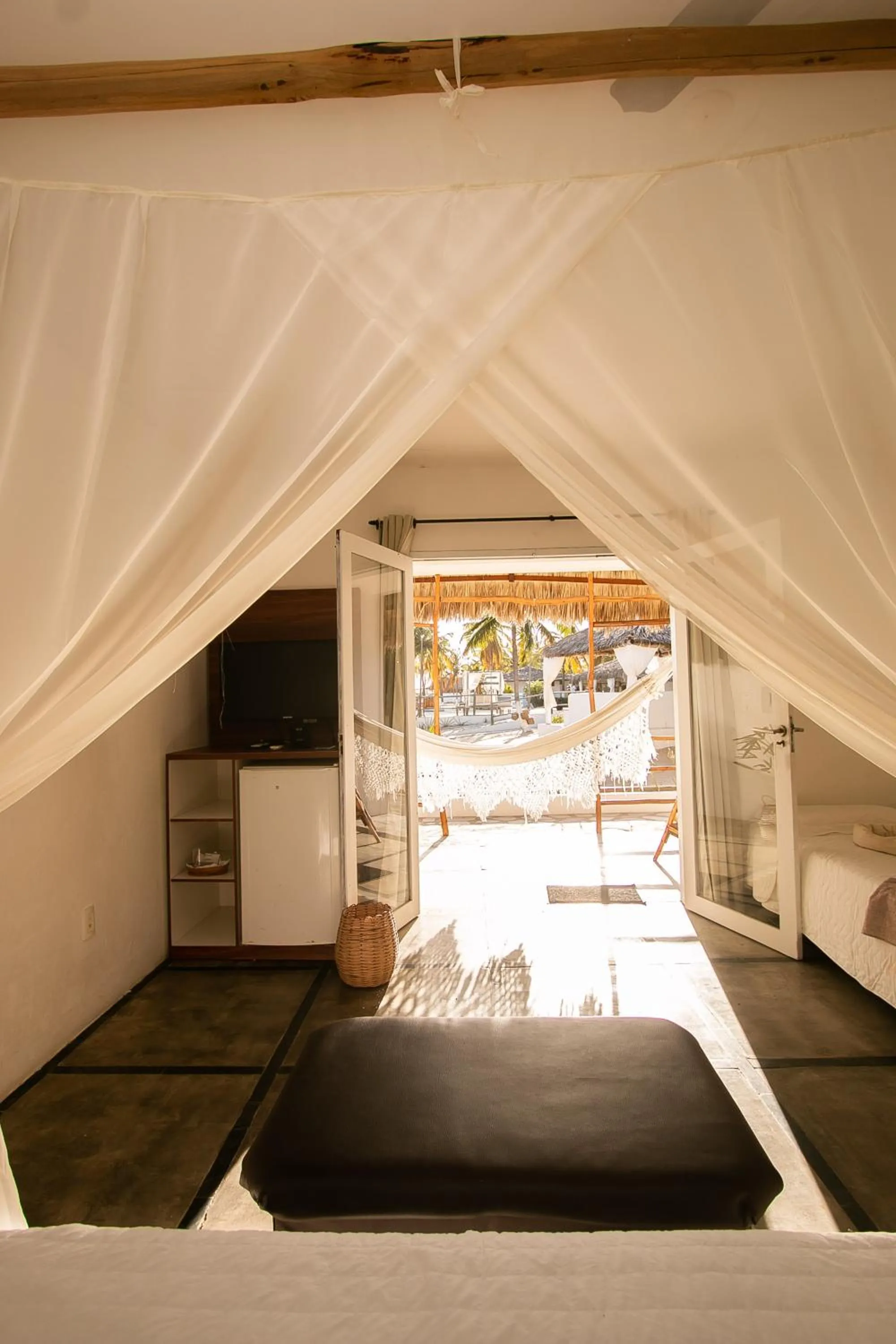 View (from property/room), Bed in Amagali Pousada