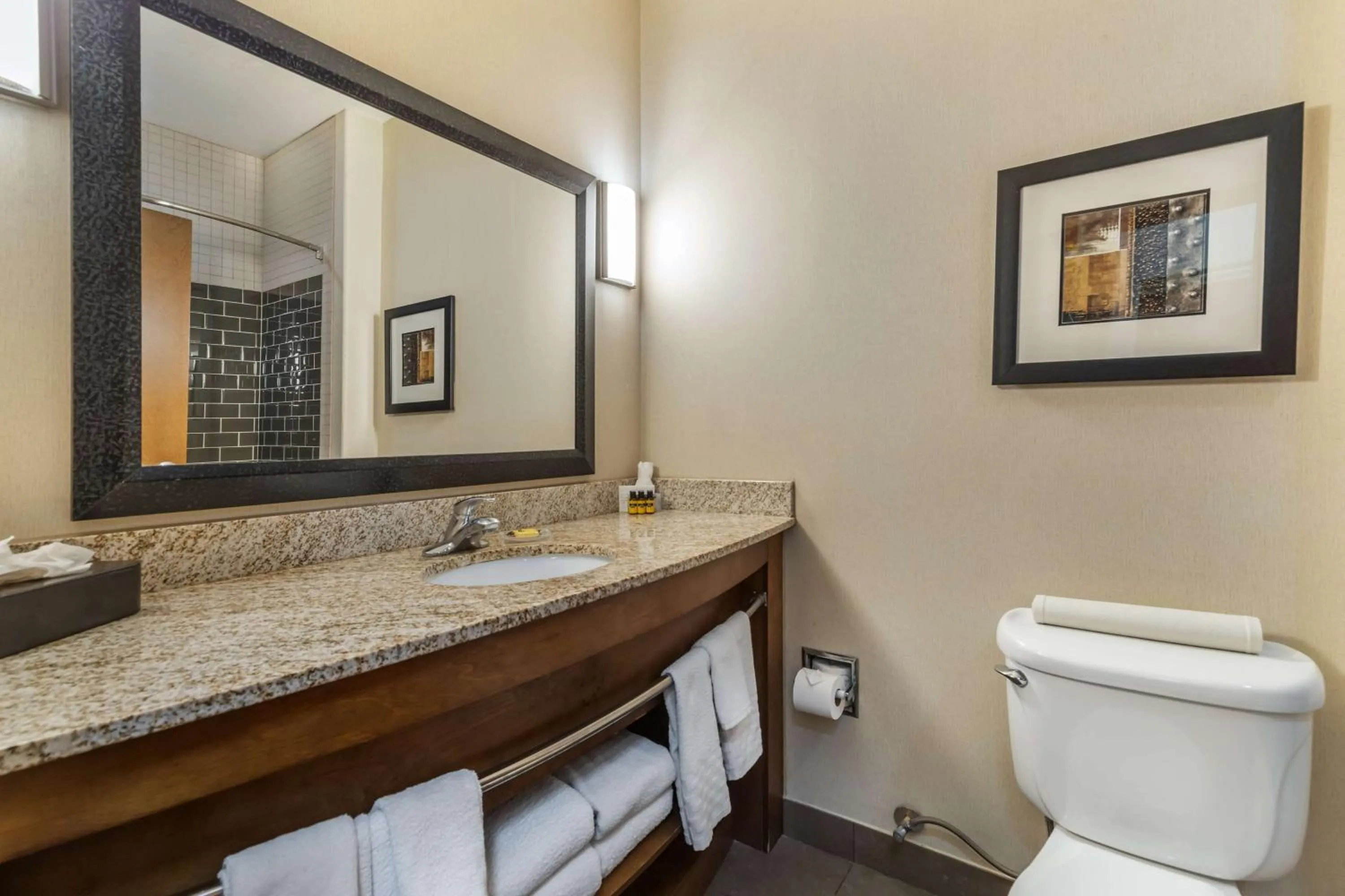 Bathroom in Best Western Plus Lackland Hotel and Suites.