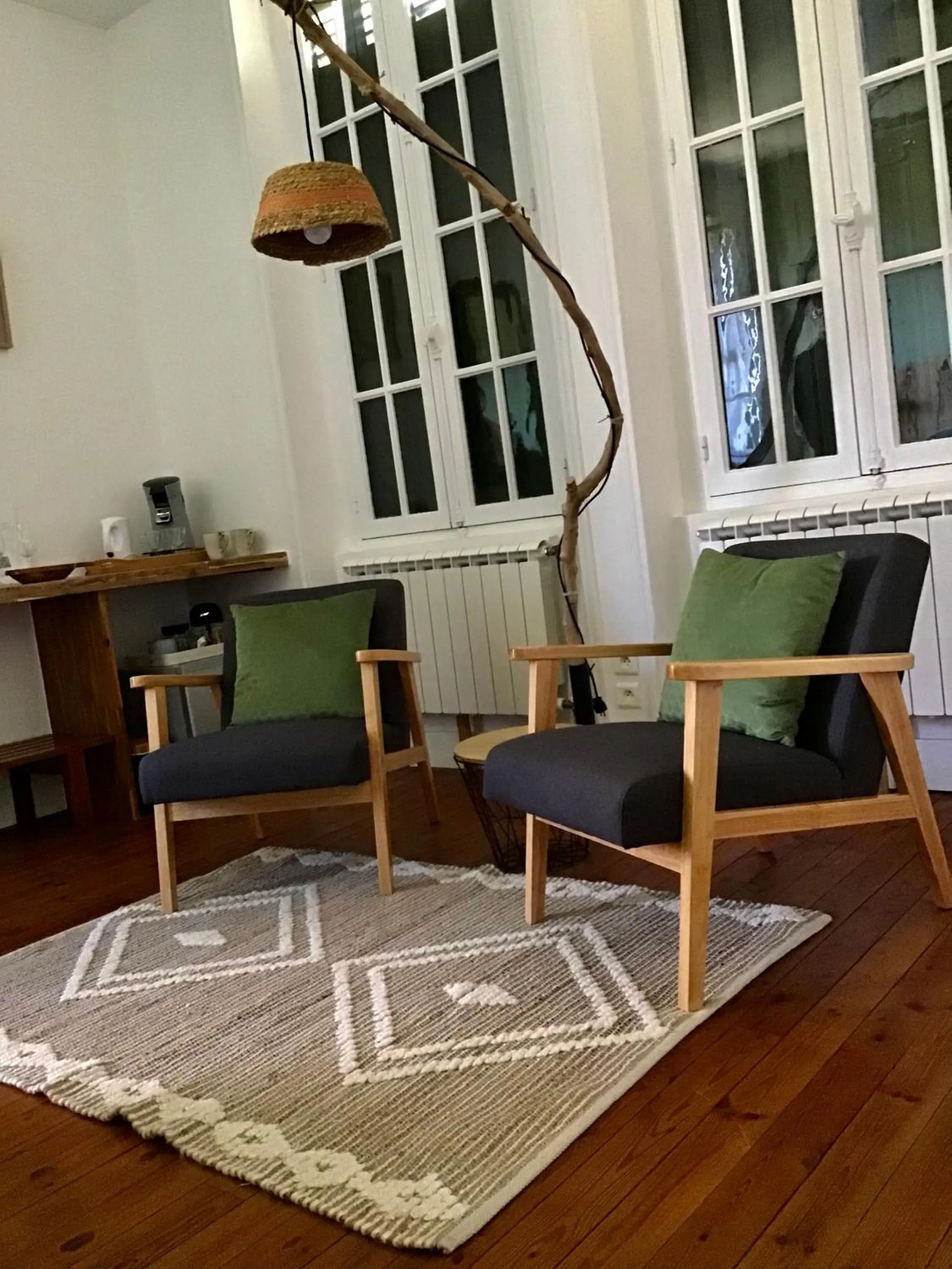 Seating area in Villa Léovil