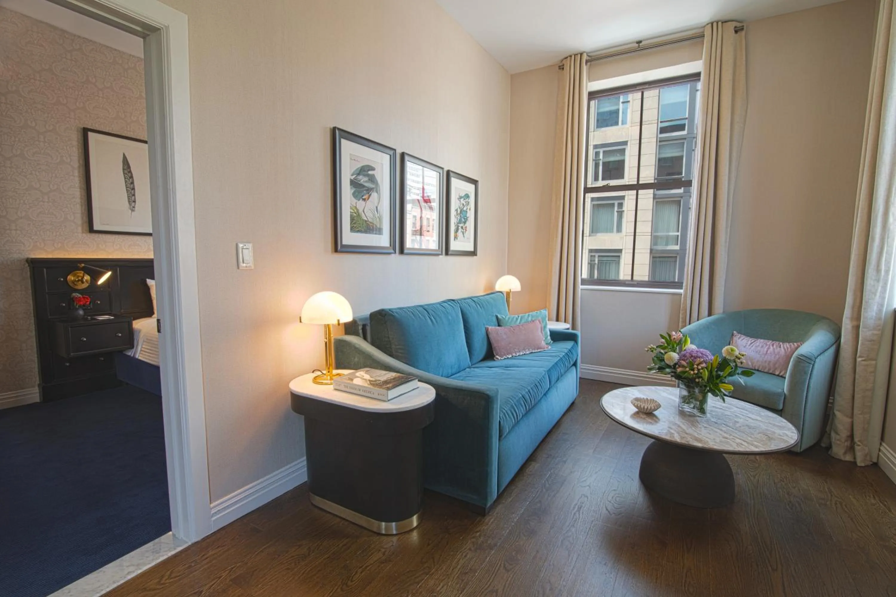 Living room in The Frederick Hotel Tribeca
