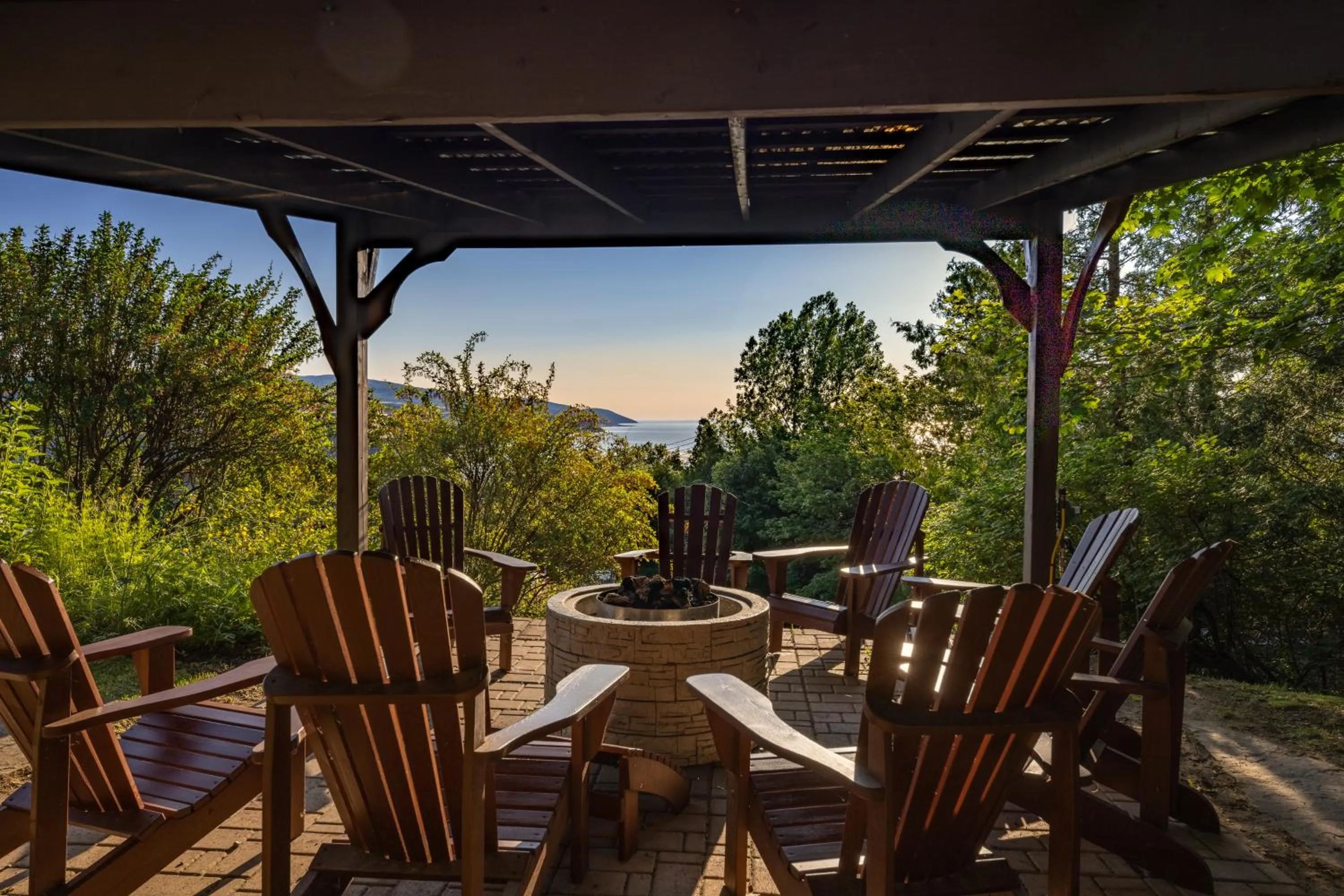 View (from property/room) in Auberge des Falaises