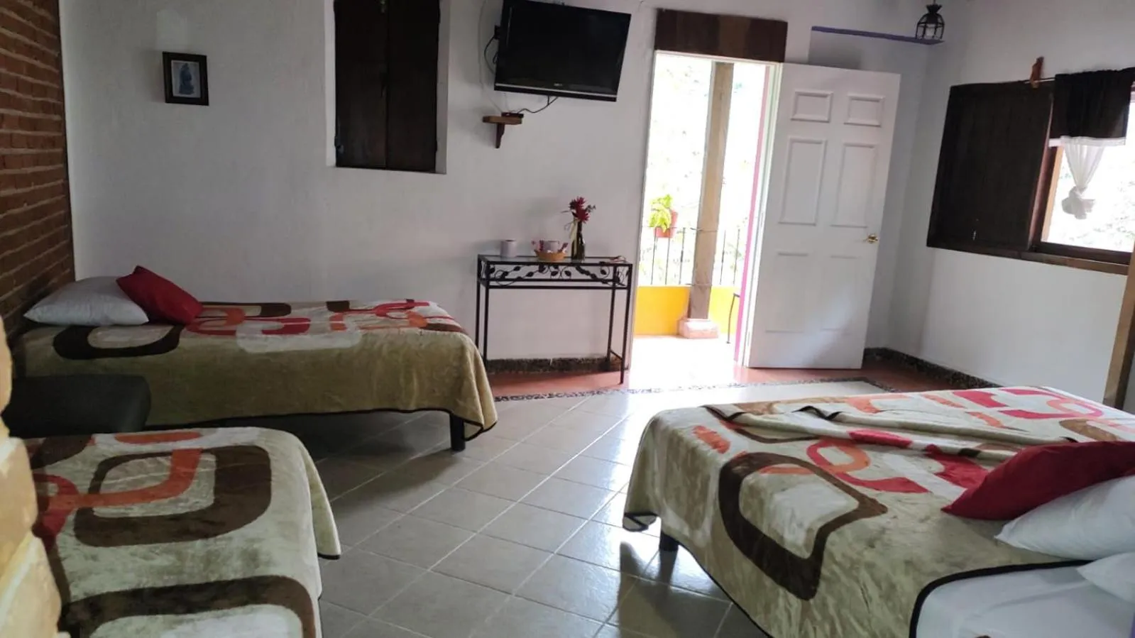 Bed in Hotel Coyopolan