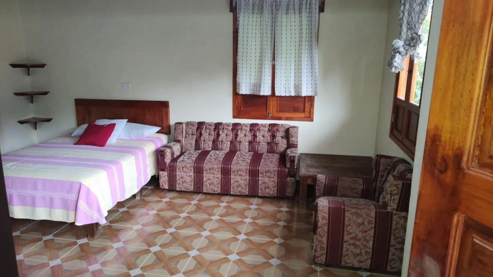 Bed in Hotel Coyopolan