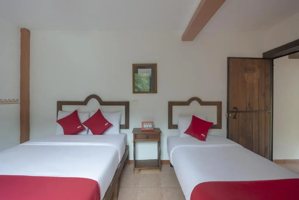 Bed in Hotel Coyopolan