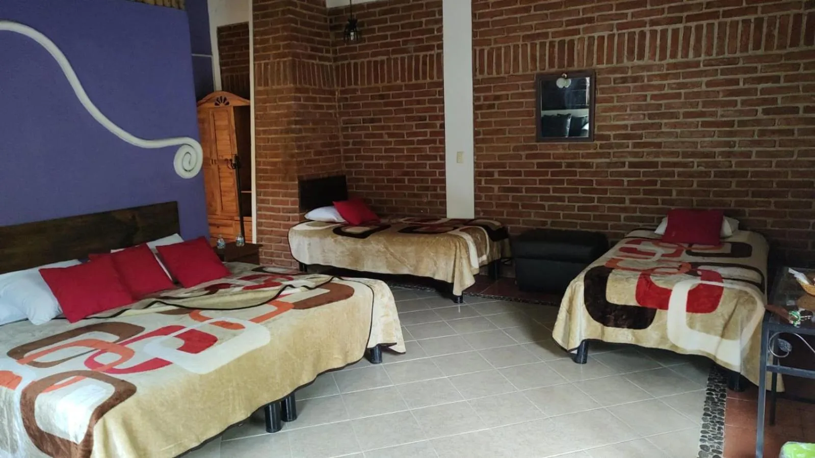 Bed in Hotel Coyopolan