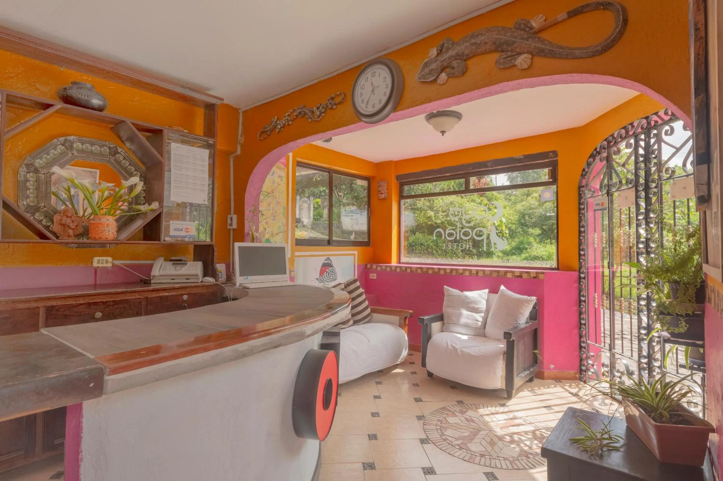 Lobby or reception in Hotel Coyopolan