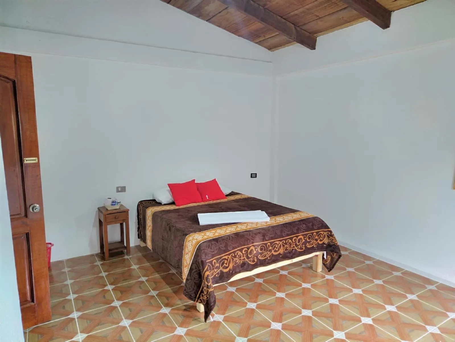 Bed in Hotel Coyopolan