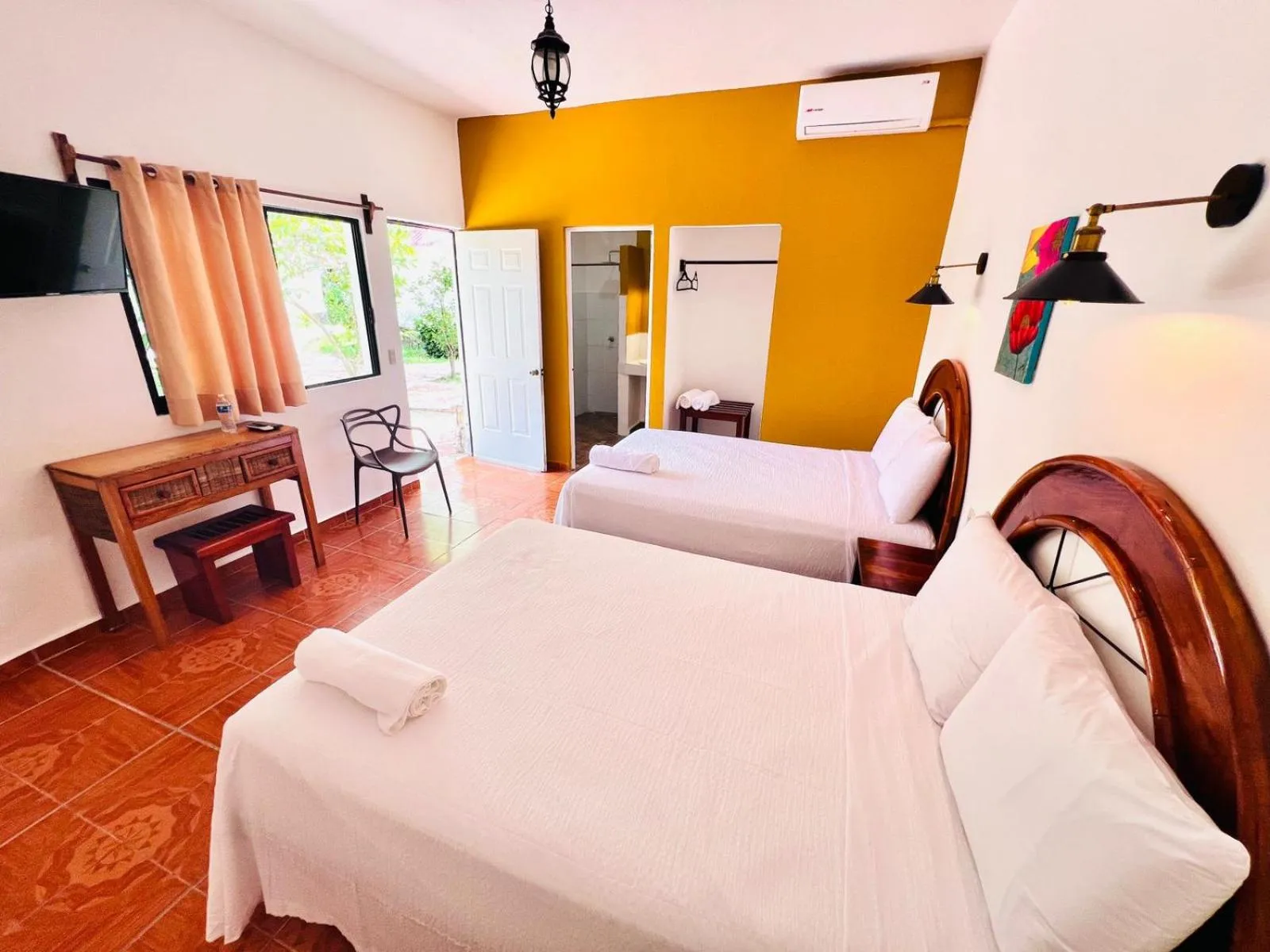 Bed in Hotel Villas Kin Ha