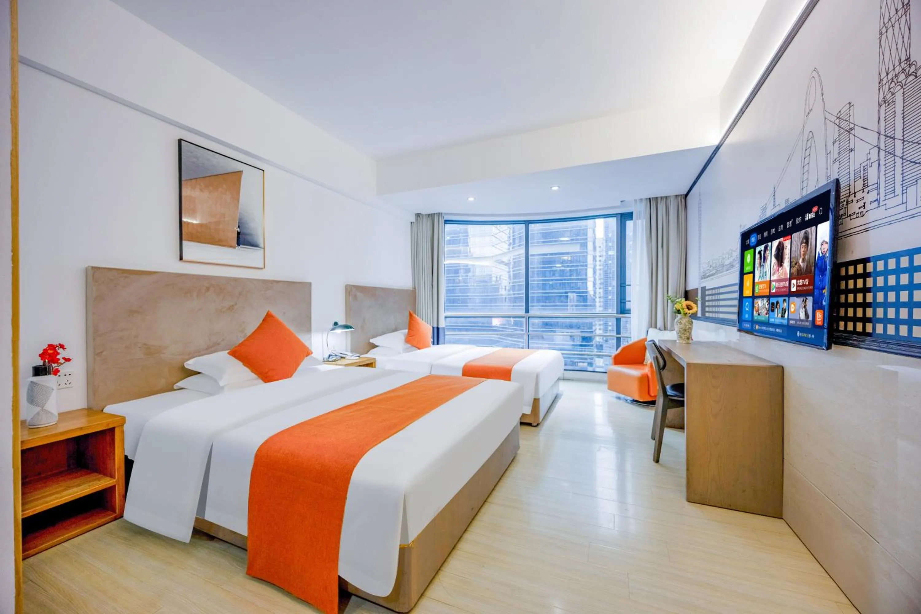 Photo of the whole room, Bed in Guangzhou Timmy Hotel