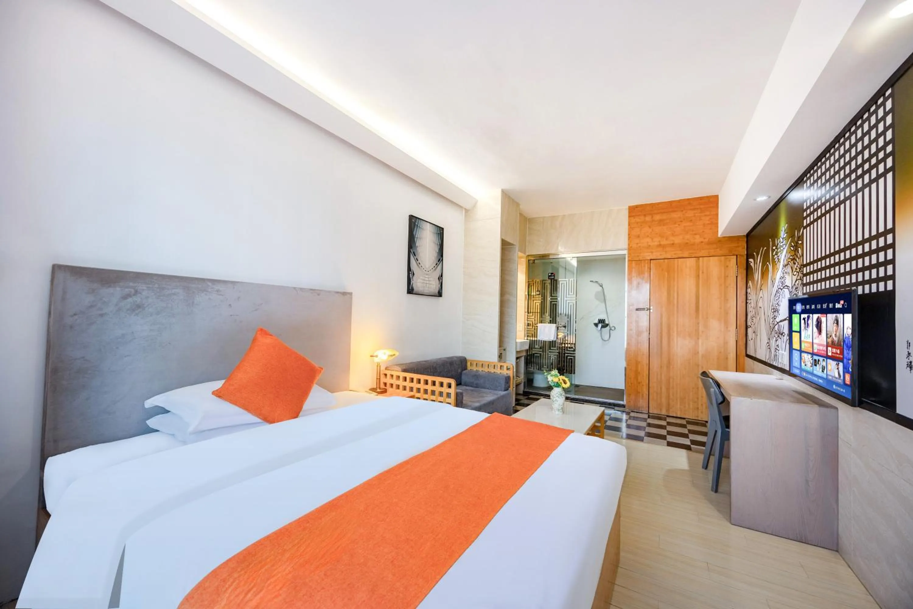 Photo of the whole room, Bed in Guangzhou Timmy Hotel