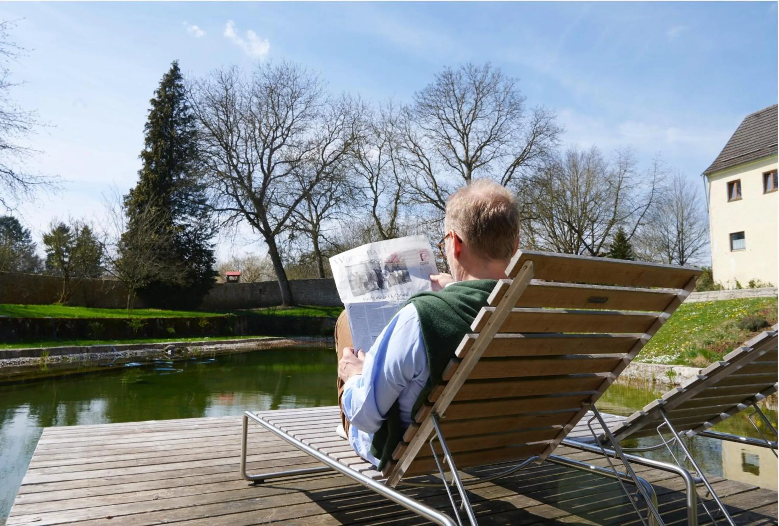 Swimming pool in Romantik Hotel Zum Klosterbräu